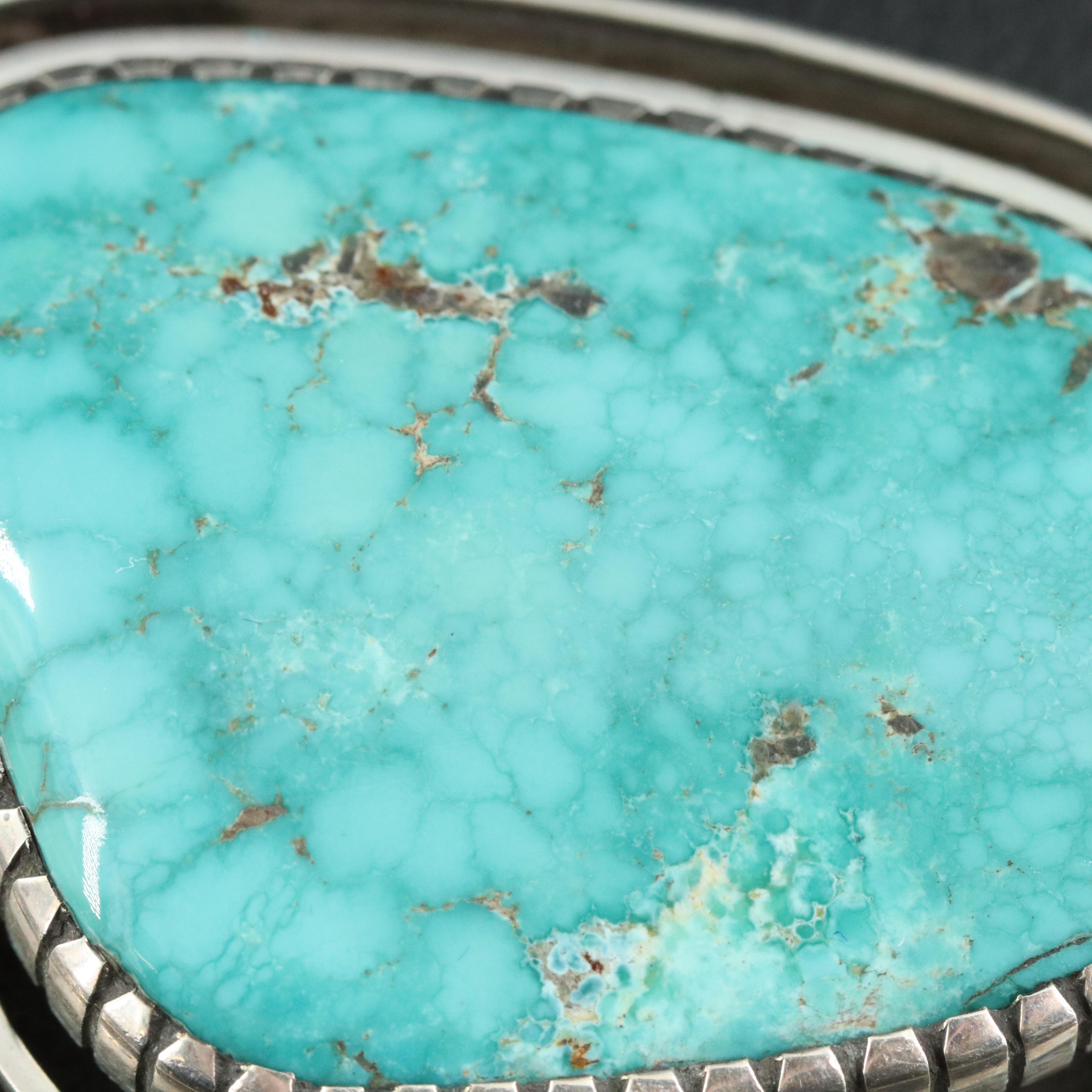 Southwestern Style Sterling Turquoise Necklace