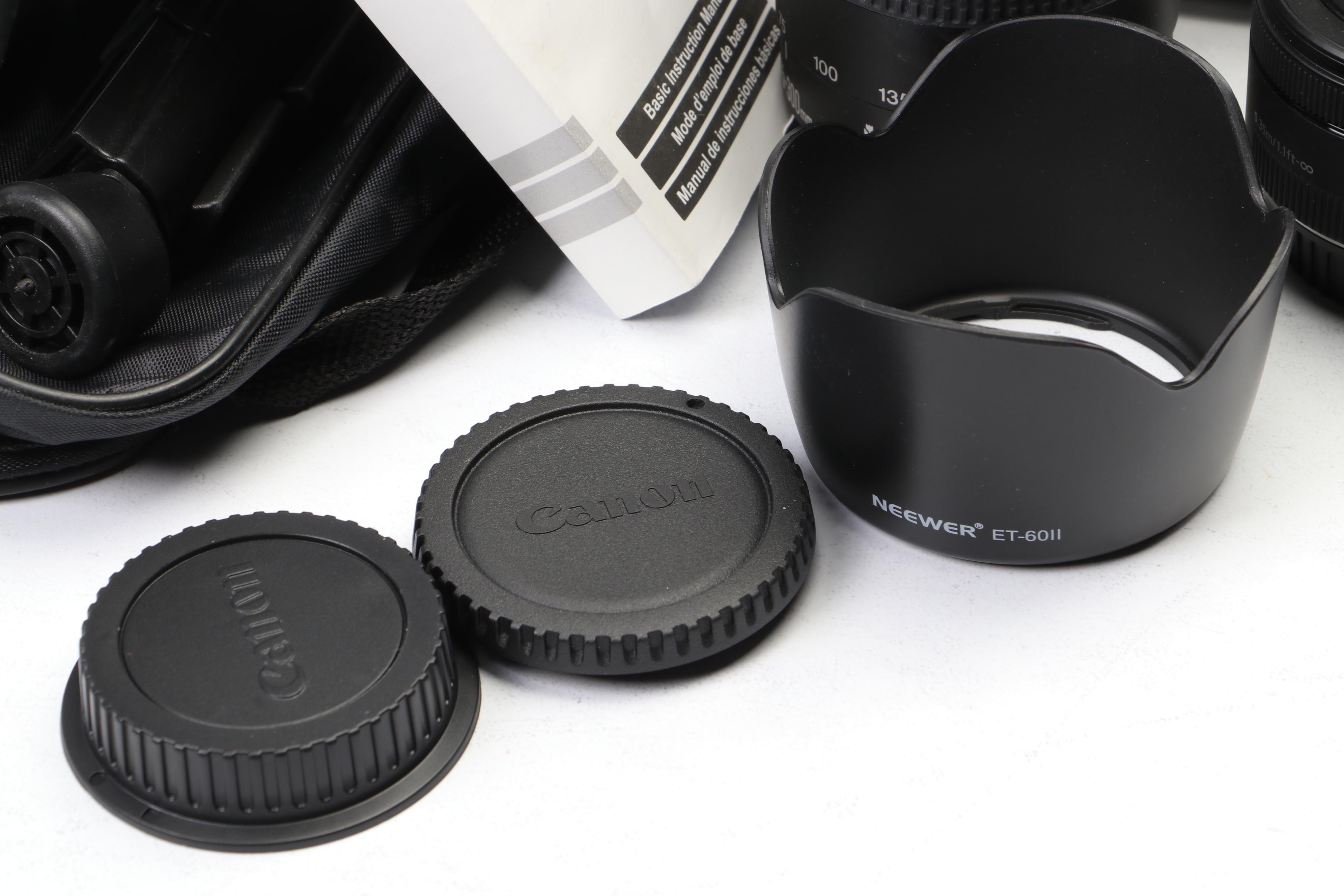 Canon EOS Rebel SL2 with Pentax SF1, Lenses and Other Accessories