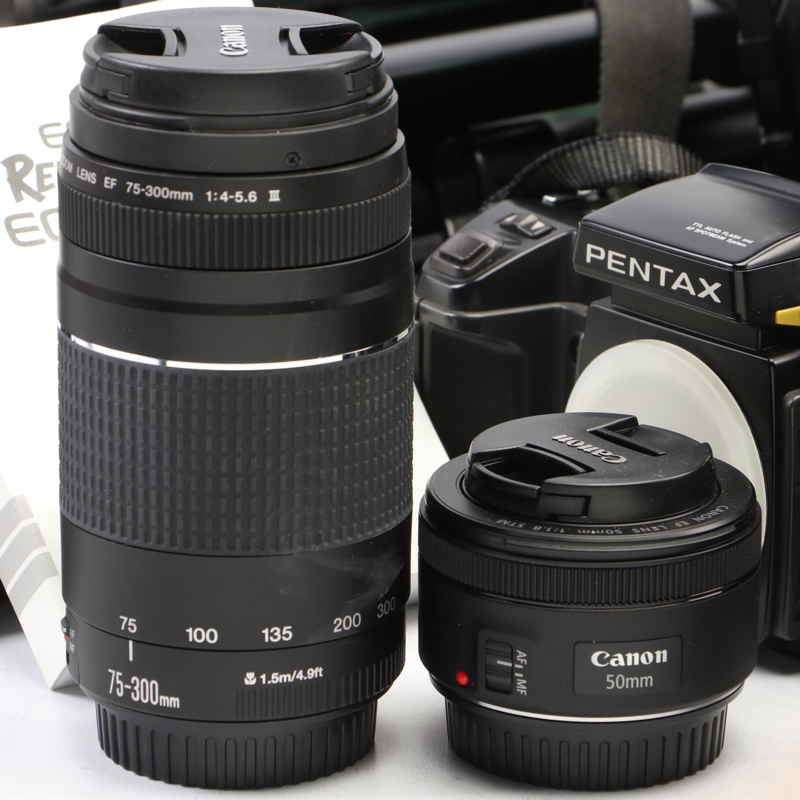 Canon EOS Rebel SL2 with Pentax SF1, Lenses and Other Accessories