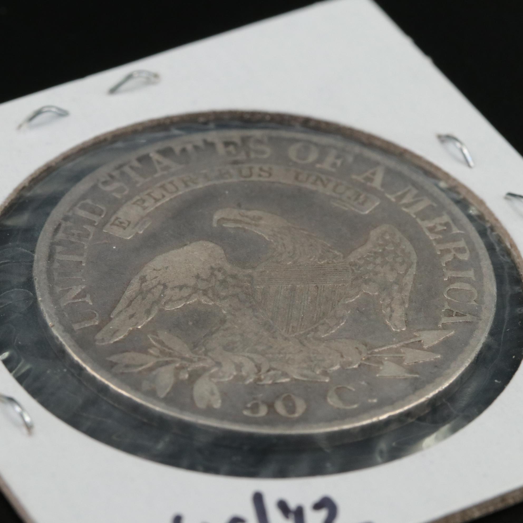 1823 Capped Bust Silver Half Dollar