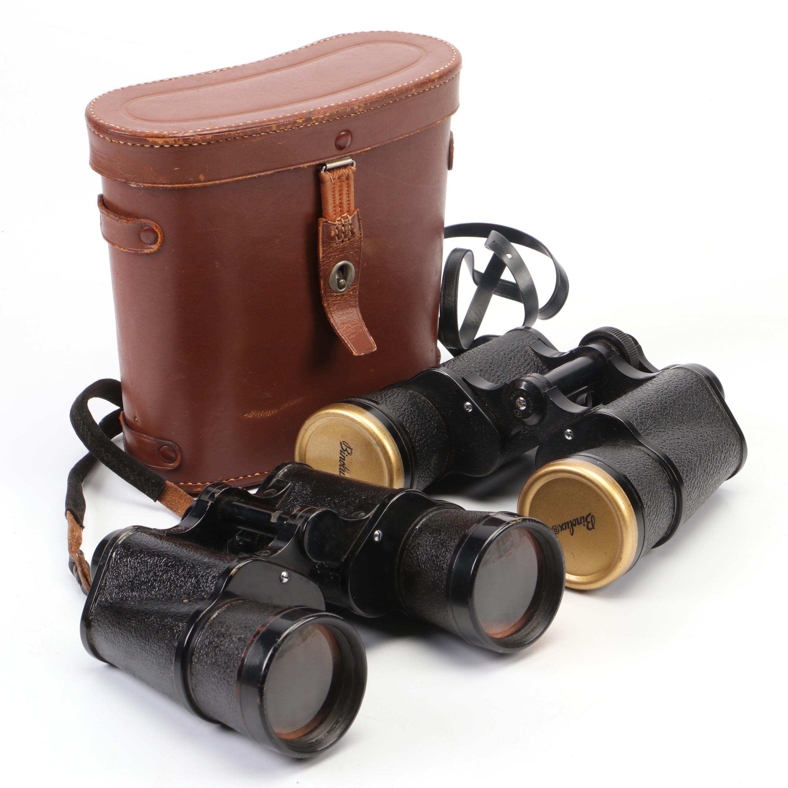 Nikko WWII Japanese Military Binoculars and Birolux Binoculars