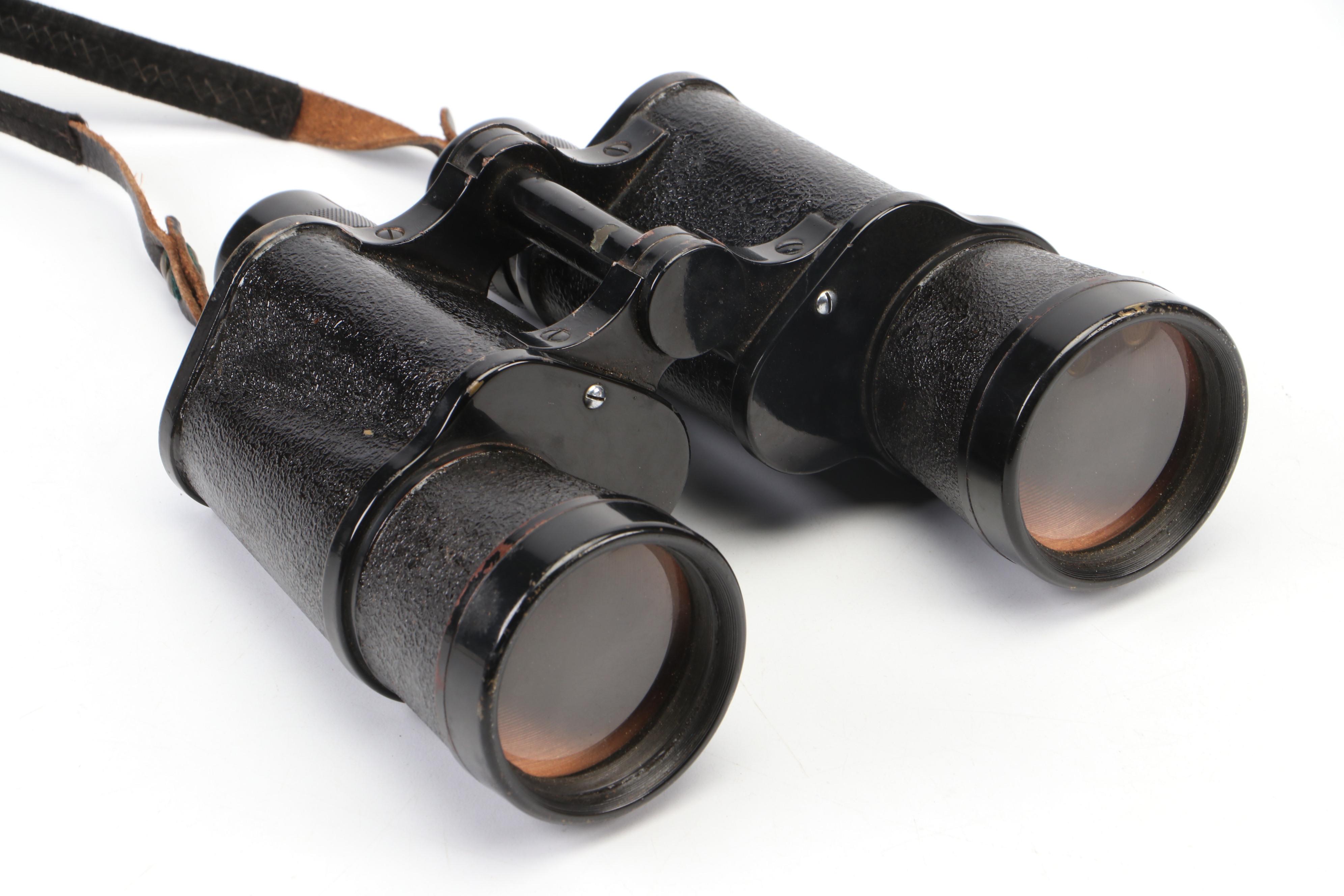 Nikko WWII Japanese Military Binoculars and Birolux Binoculars