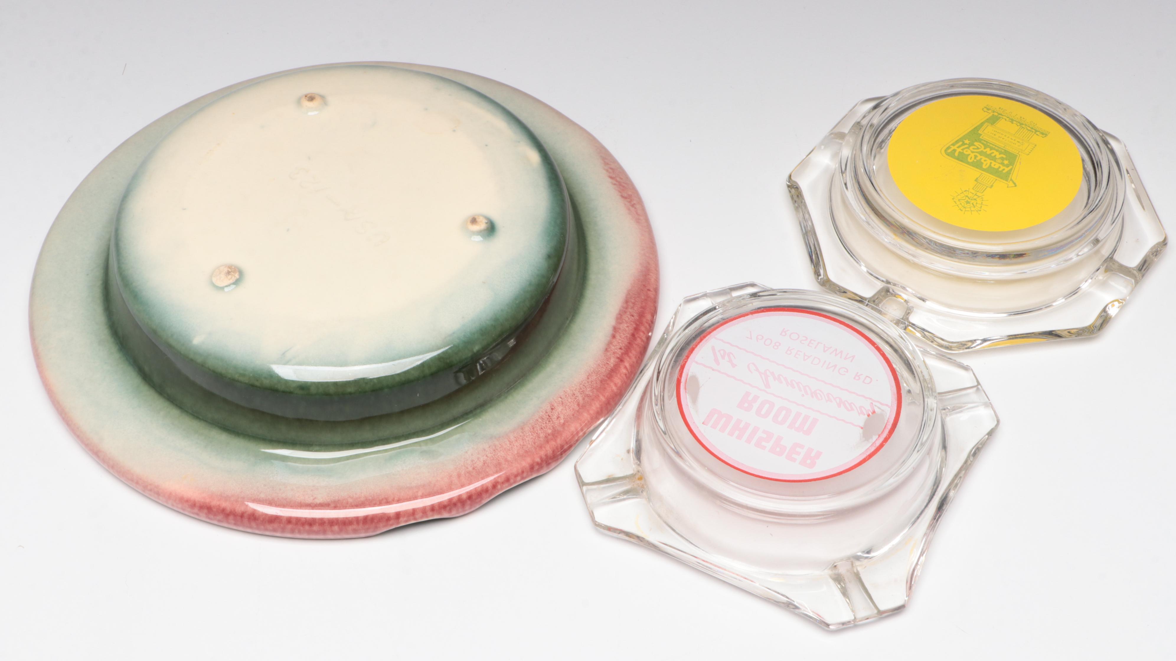 Novelty and Souvenir Shot Glasses and Ashtrays, Mid to Late 20th Century