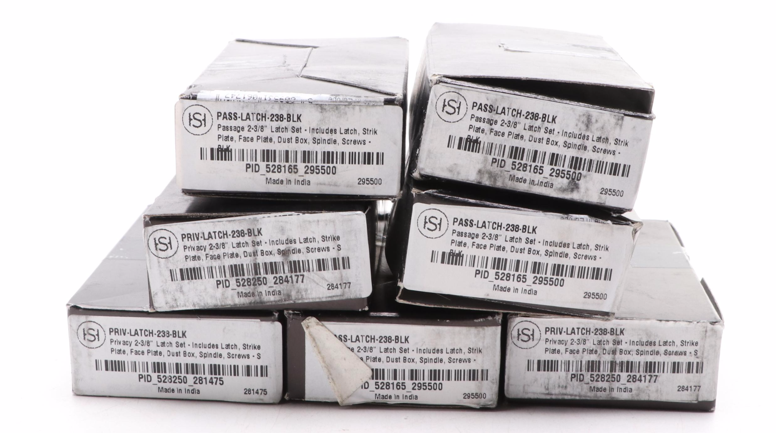 Signature Hardware Passage Latch Sets in Black