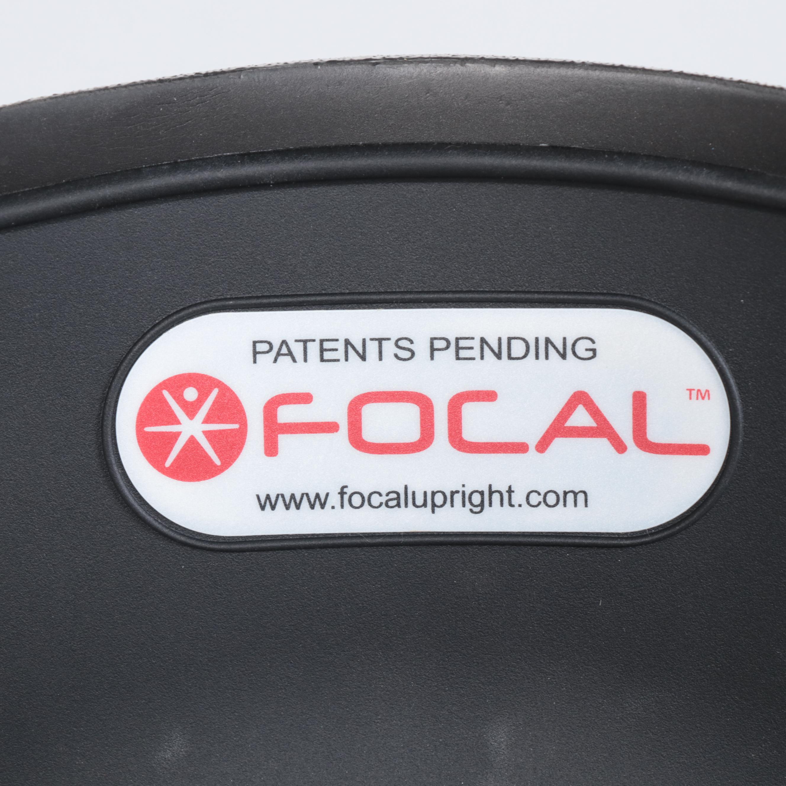 Two Mayline and Safco 14" Focal Fidget Active Seating Stools in Black