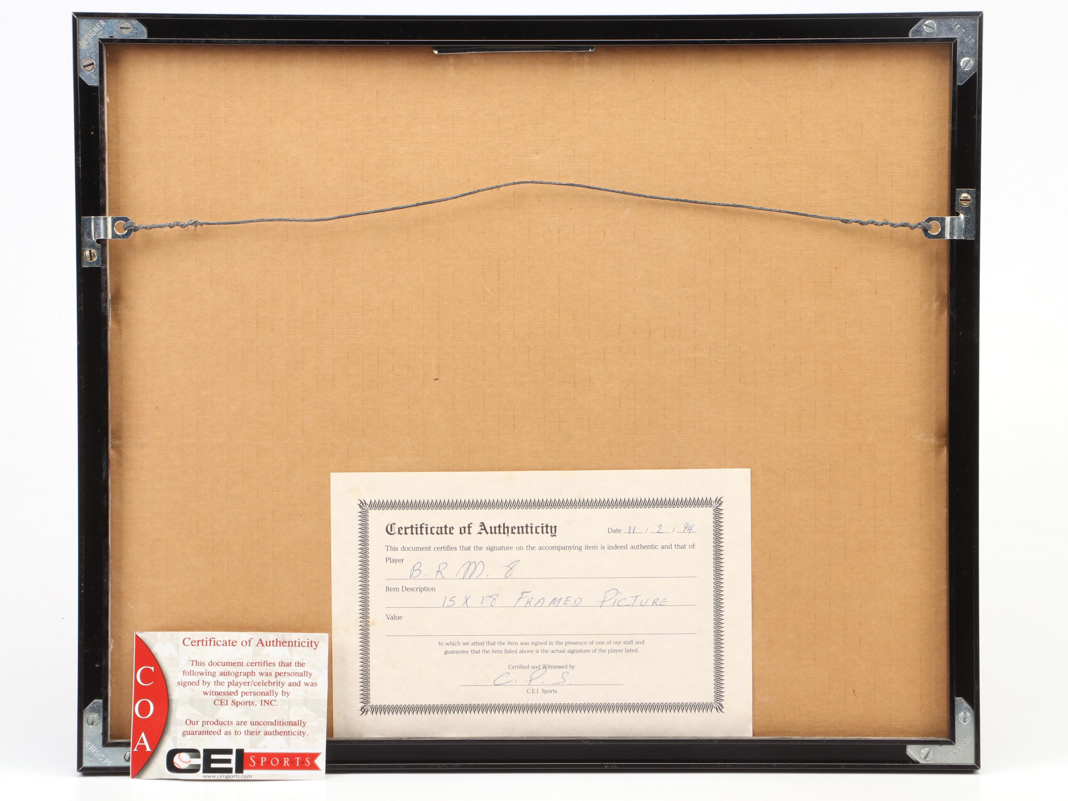 Cincinnati Reds "The Great 8" Signed Print Featuring Pete Rose, and Johnny Bench