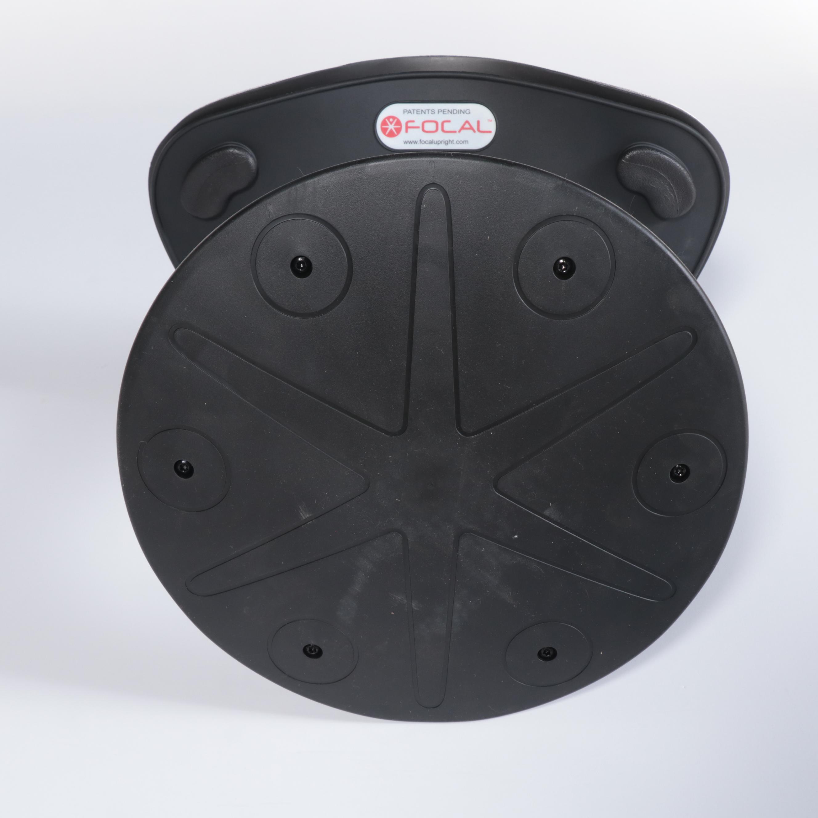 Four Mayline and Safco 14" Focal Fidget Active Seating Stools in Black