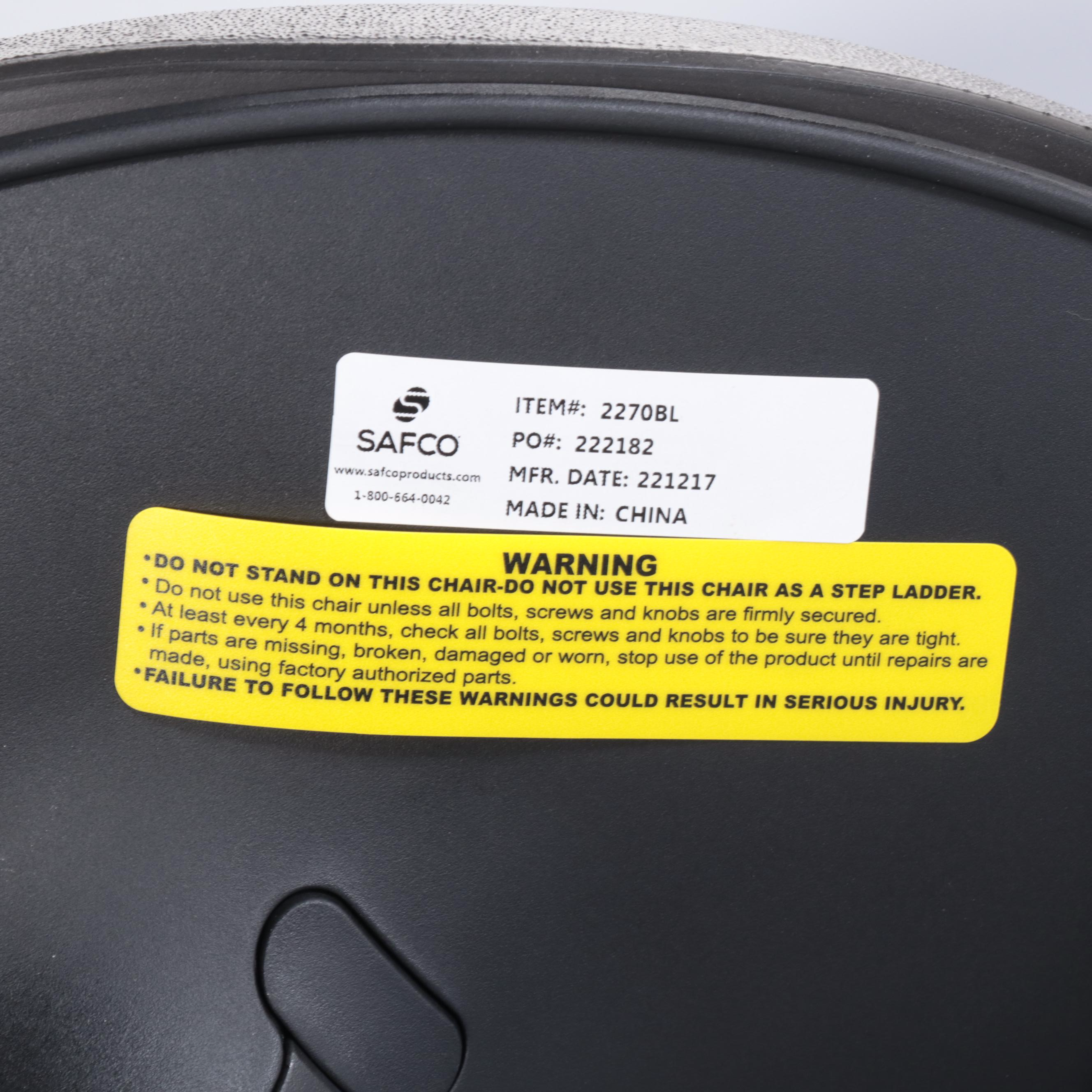 Four Mayline and Safco 14" Focal Fidget Active Seating Stools in Black