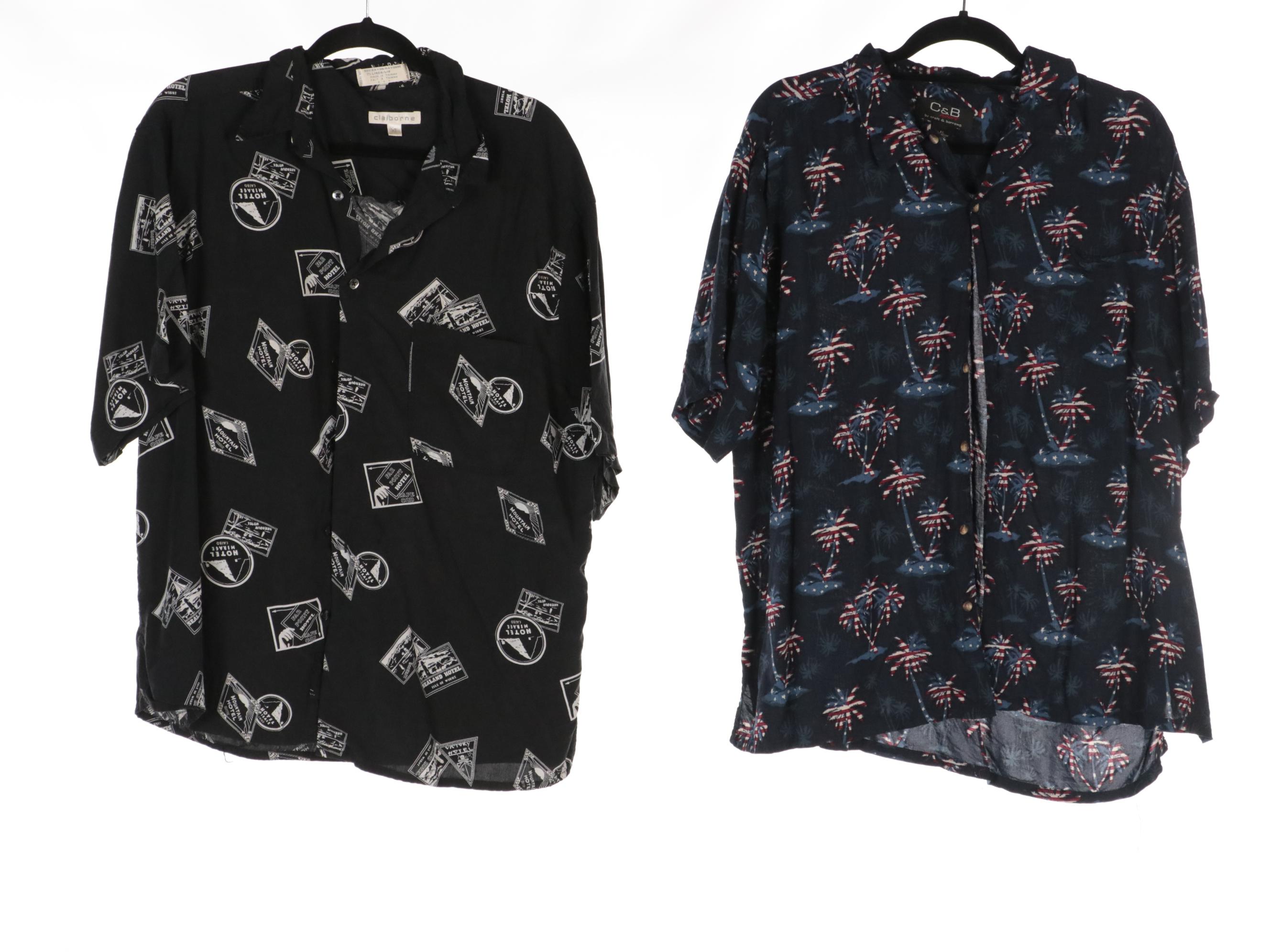 Men's Printed, Batik, and Hawaiian Style Button-Up Shirts