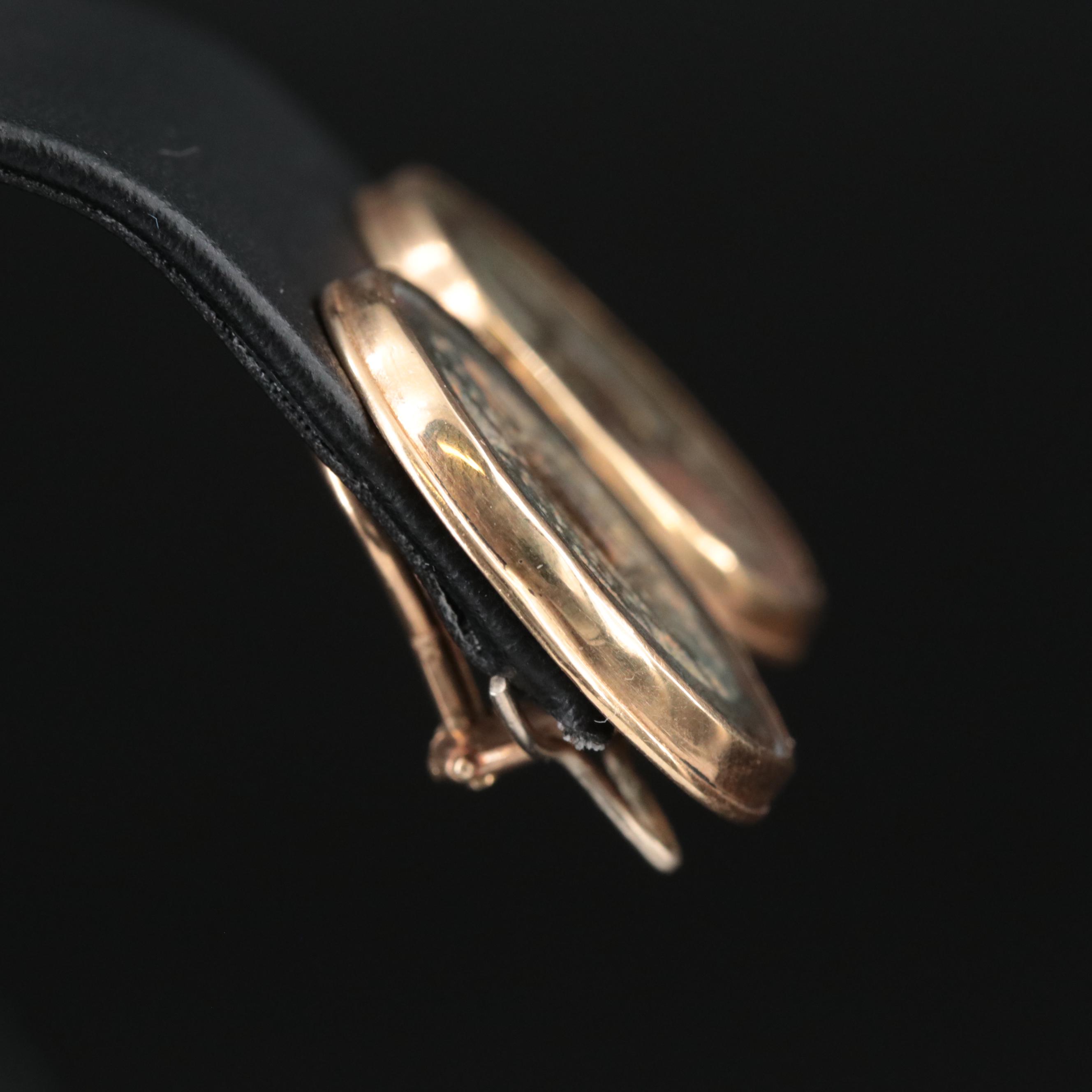 14K Earrings with Chinese Cash Coins