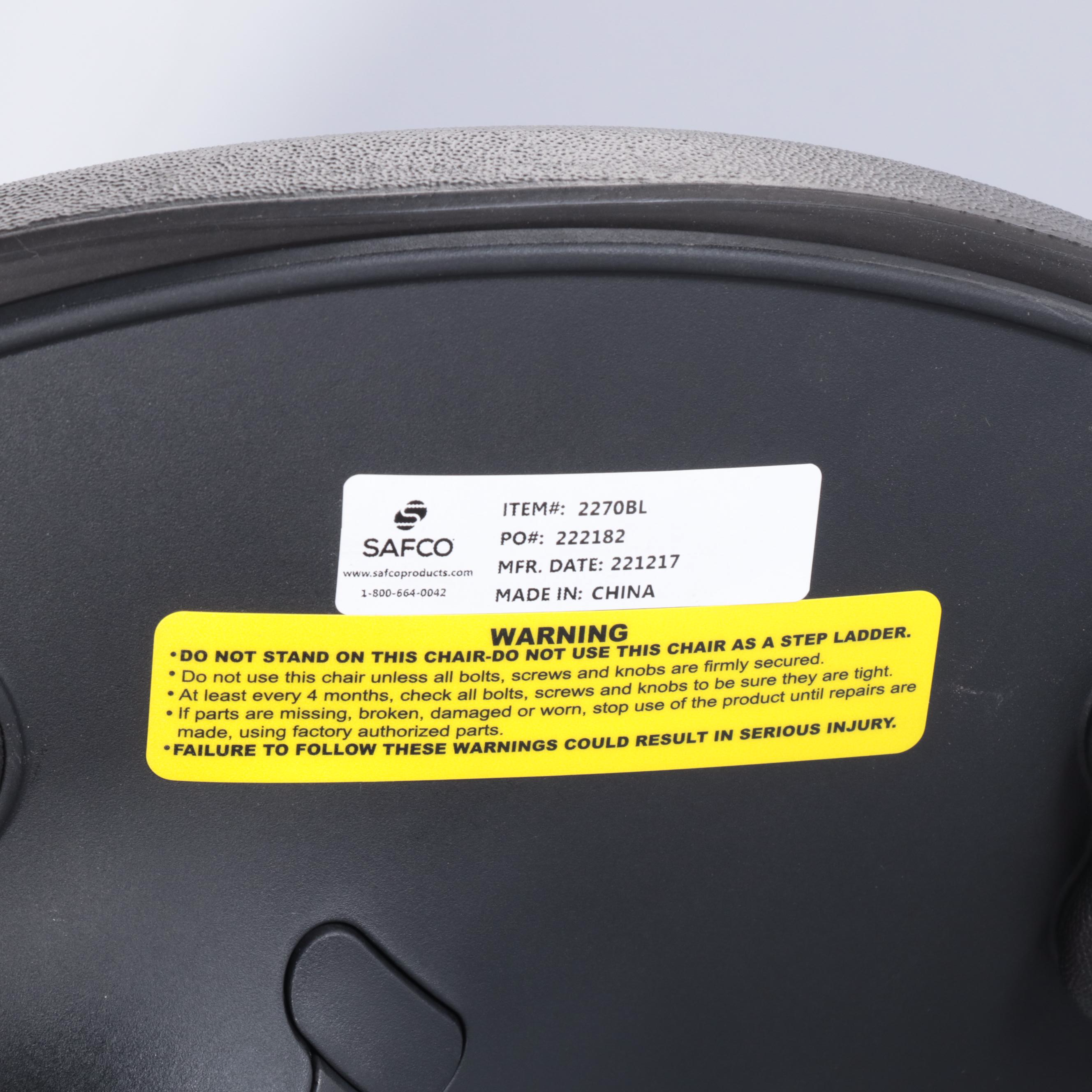 Four Mayline and Safco 14" Focal Fidget Active Seating Stools in Black