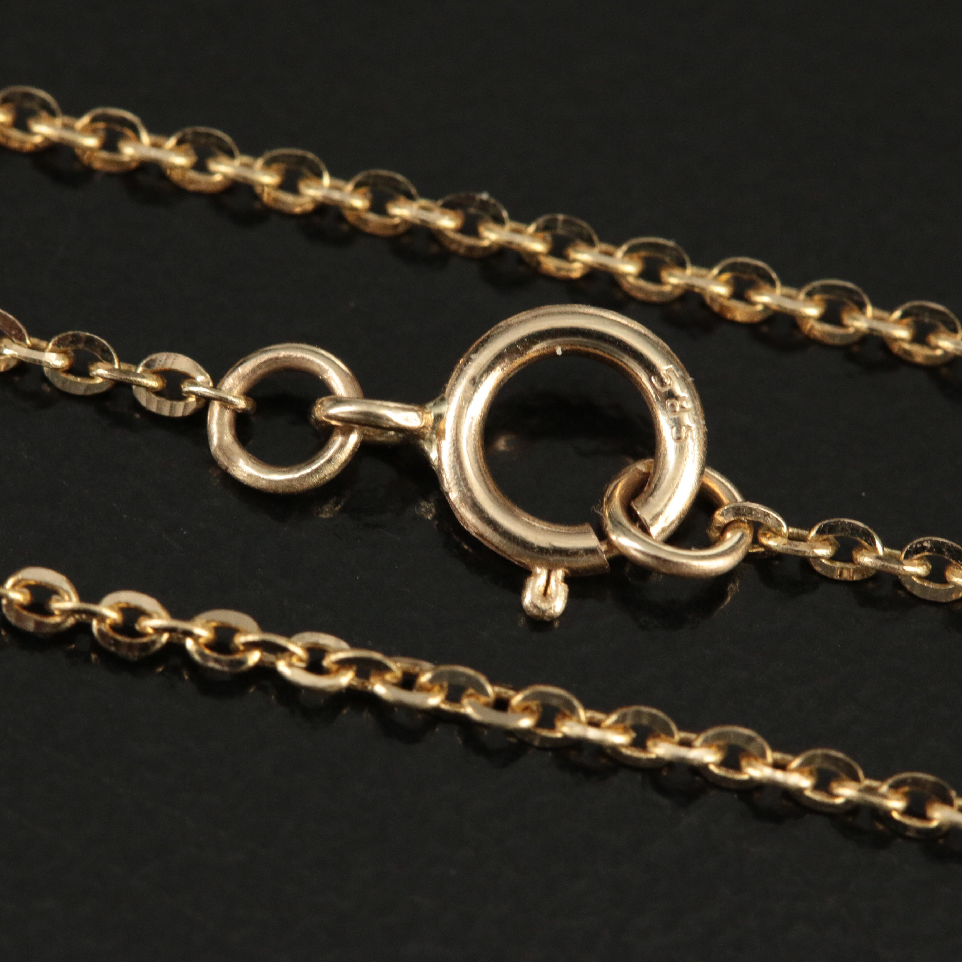 14K Cable Chain Necklace