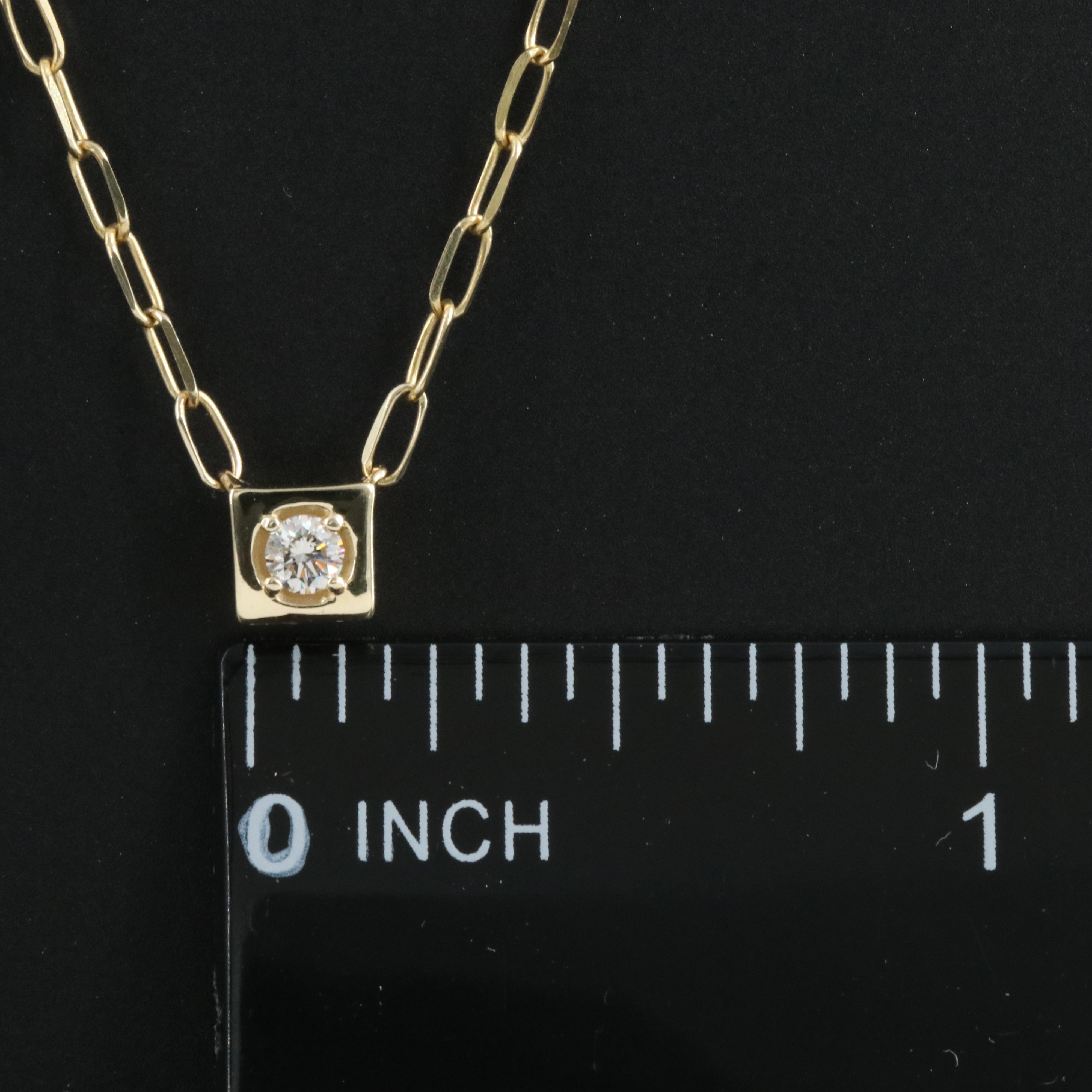 14K 0.07 CT Diamond Necklace