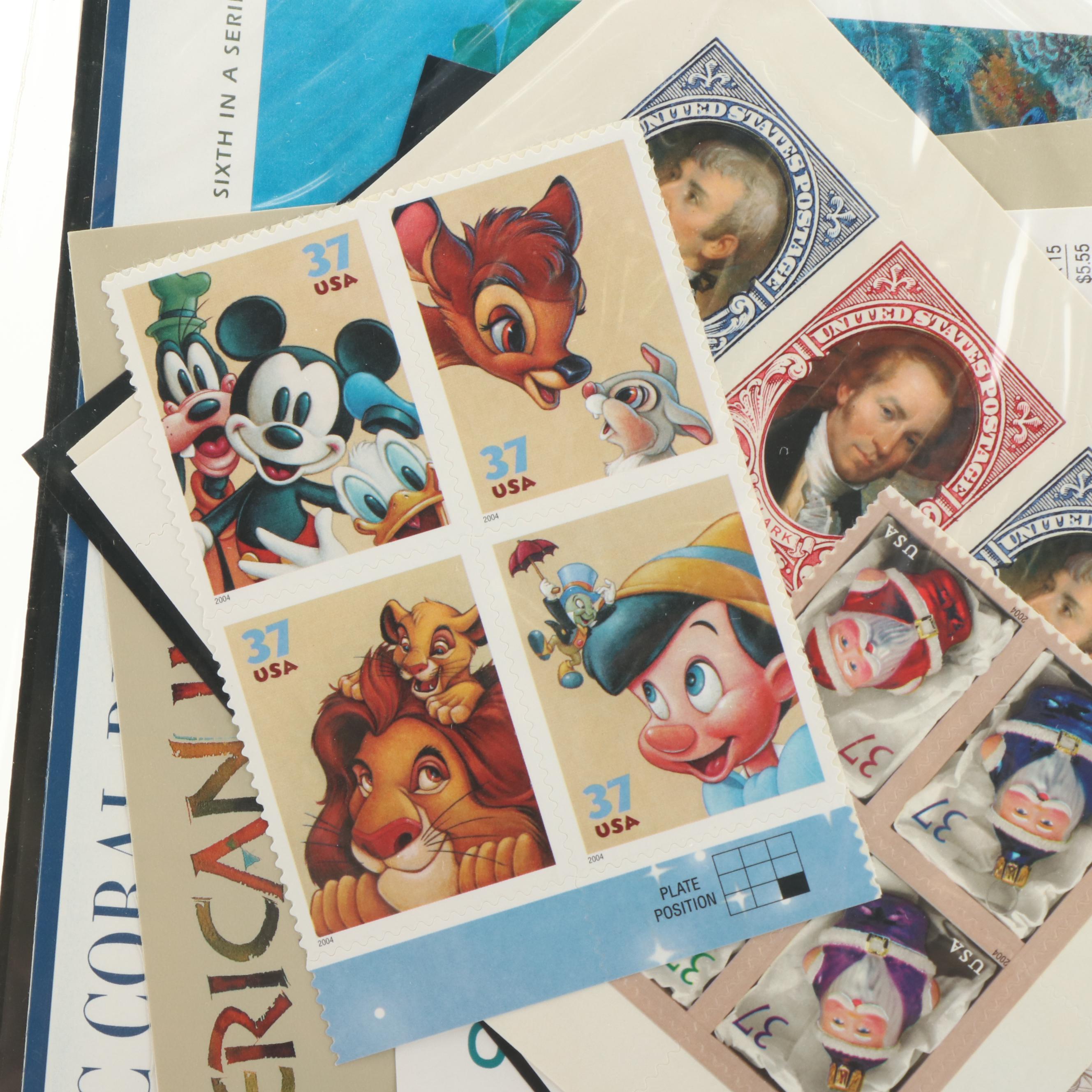 Six U.S.P.S. Commemorative Stamp Yearbooks