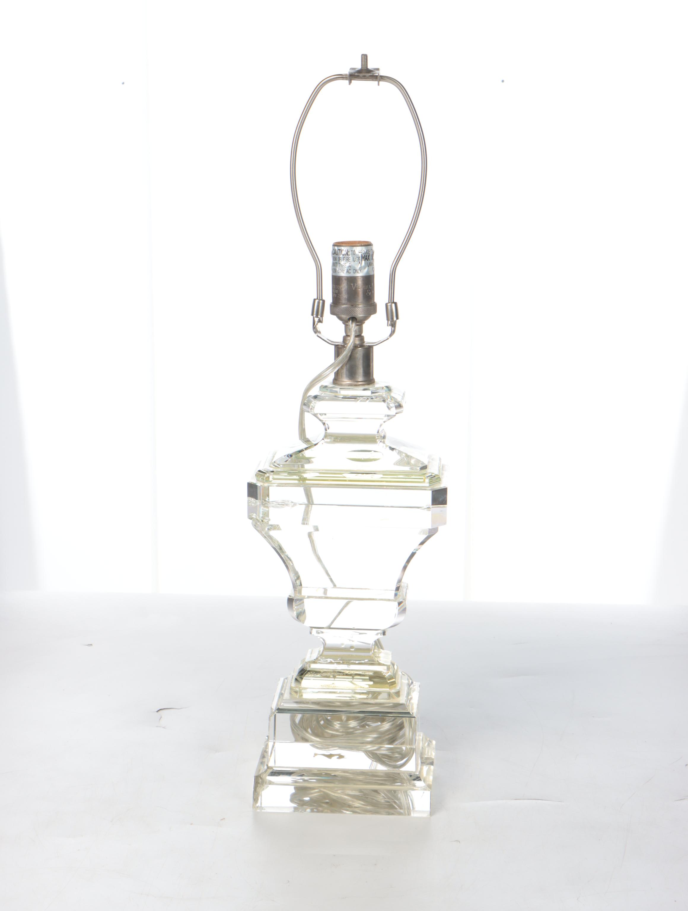 Visual Comfort & Co. Glass French Mount Table Lamp