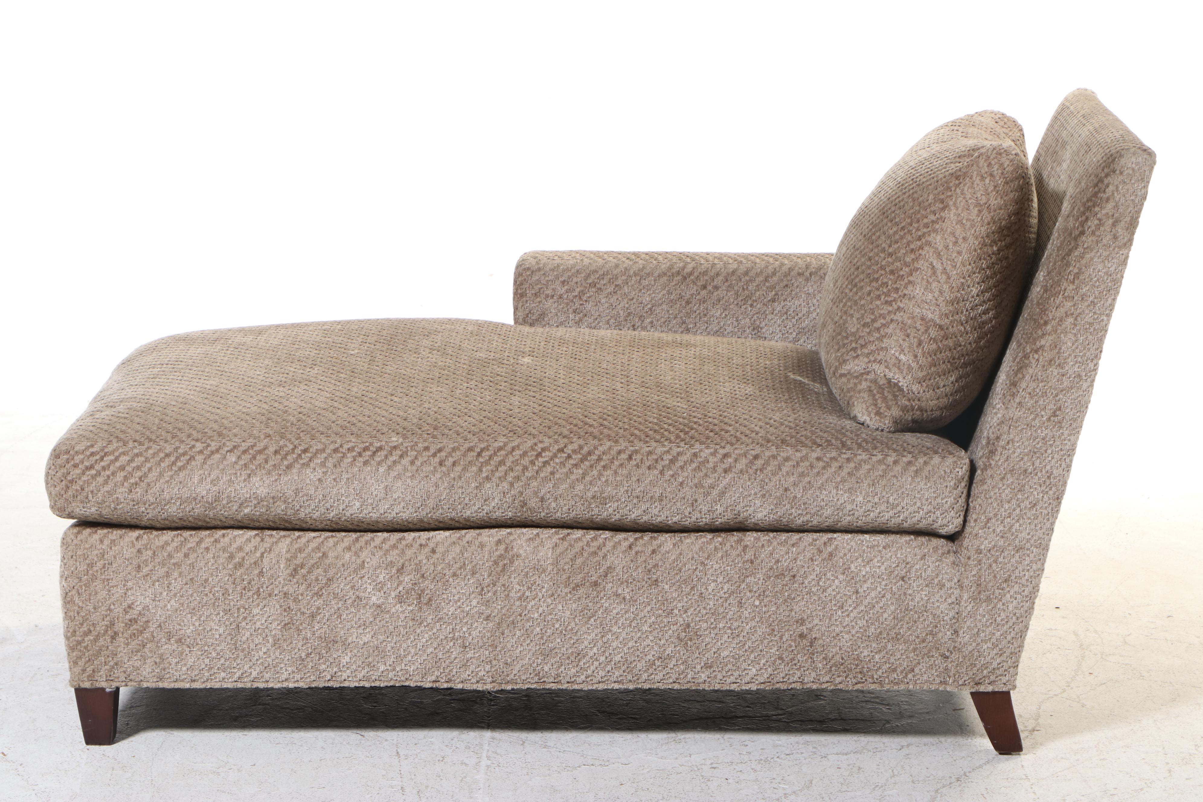 Lee Industries Custom-Upholstered Left-Arm-Facing Chaise Lounge