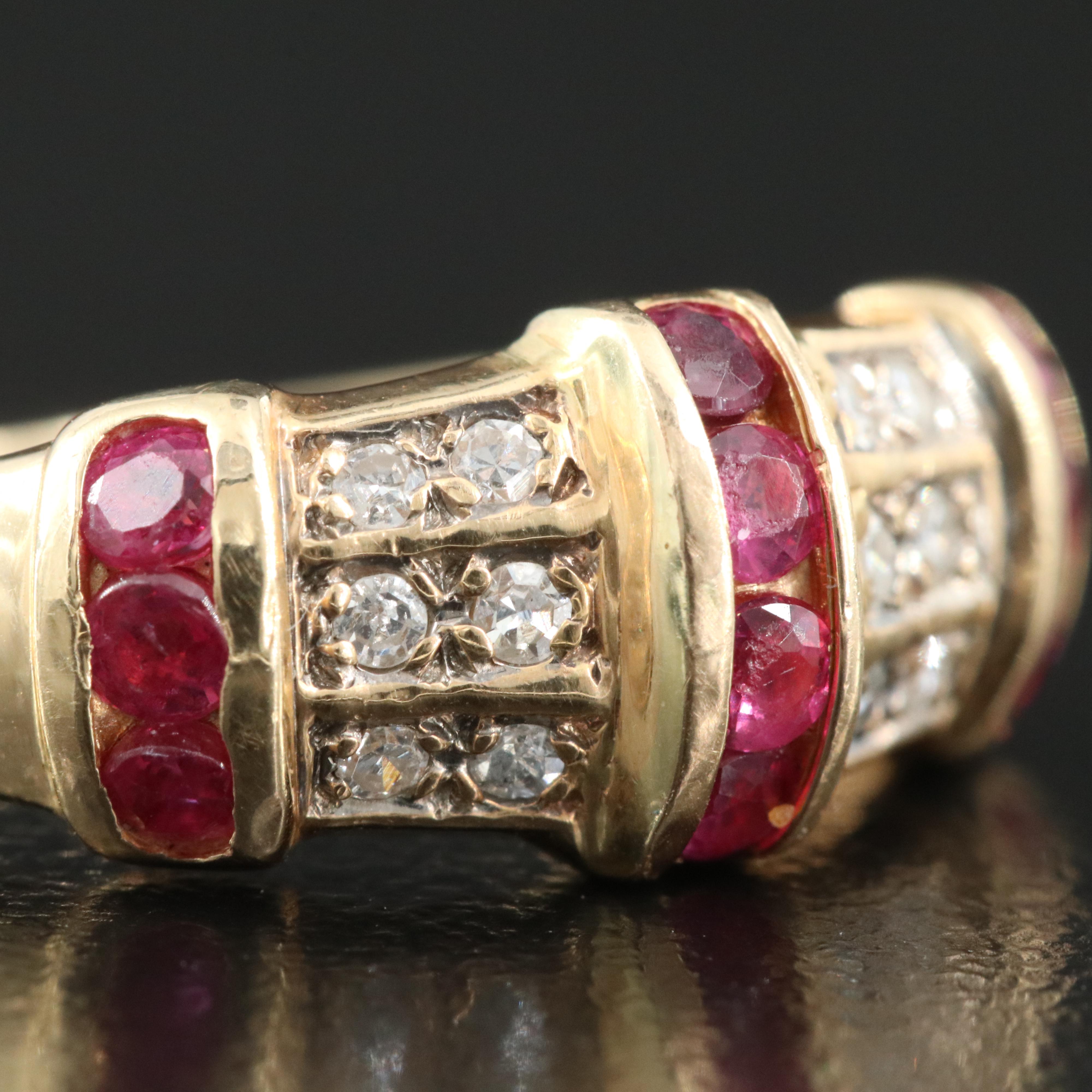 14K Ruby and Diamond Ring