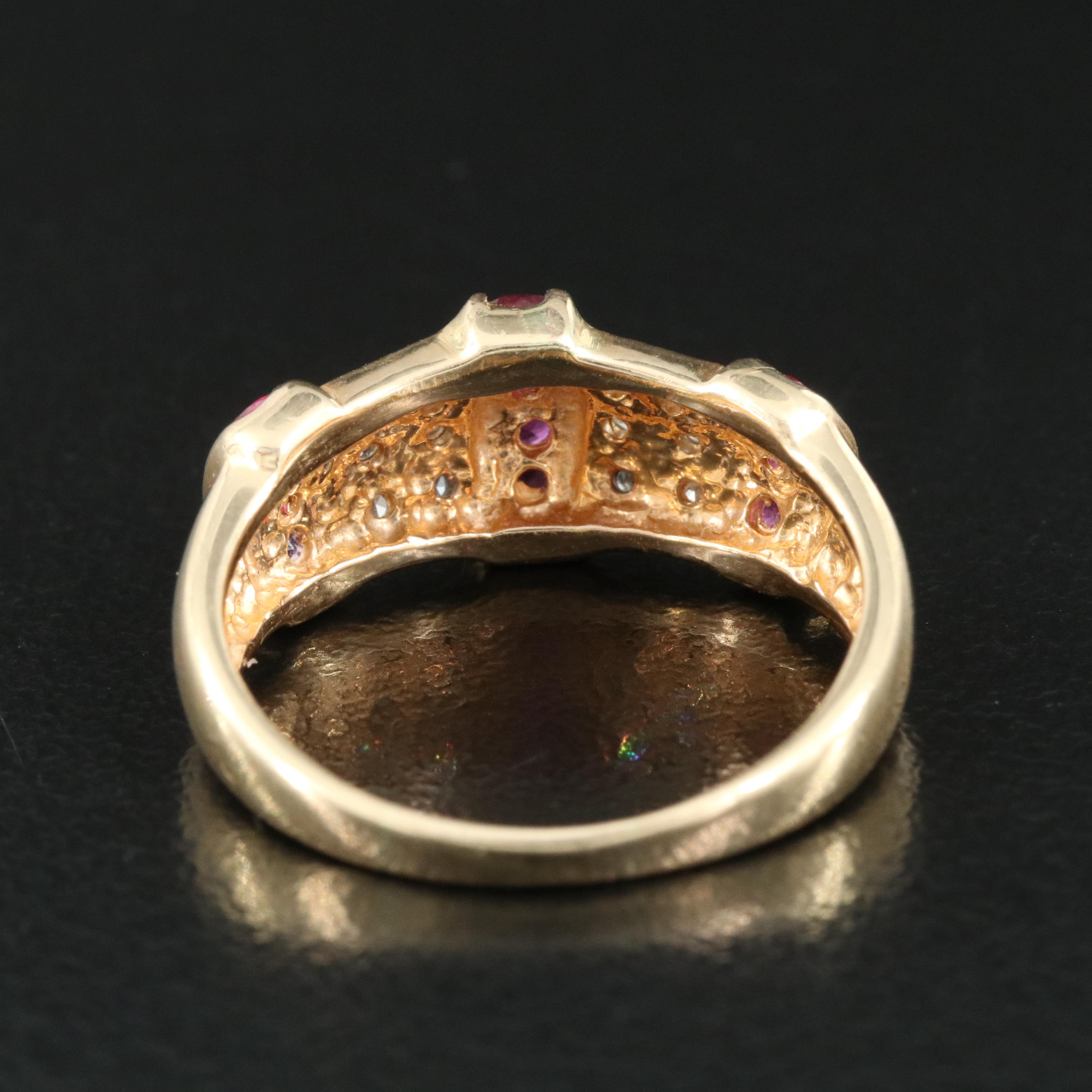 14K Ruby and Diamond Ring