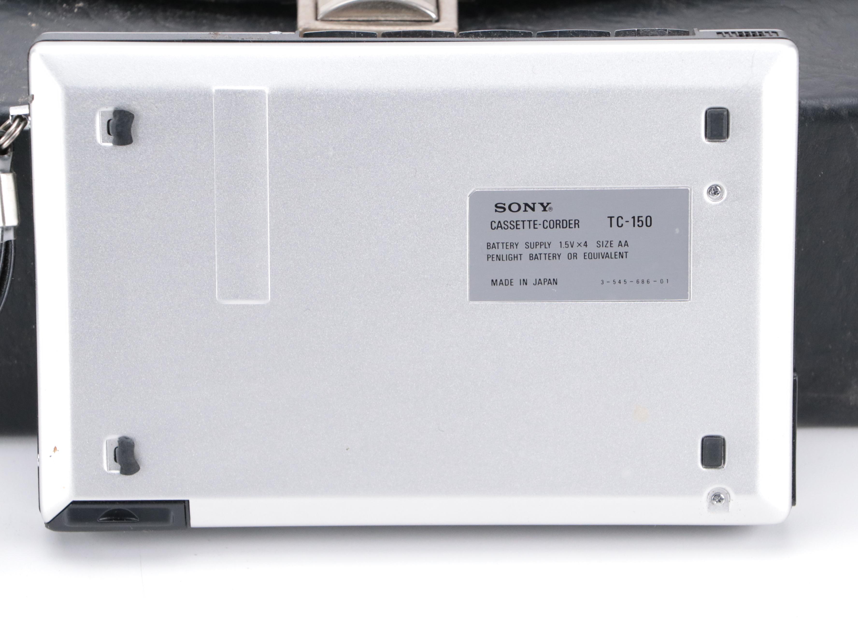 Sony Cassette Player with Sony Cassette Tapes with More Accessories