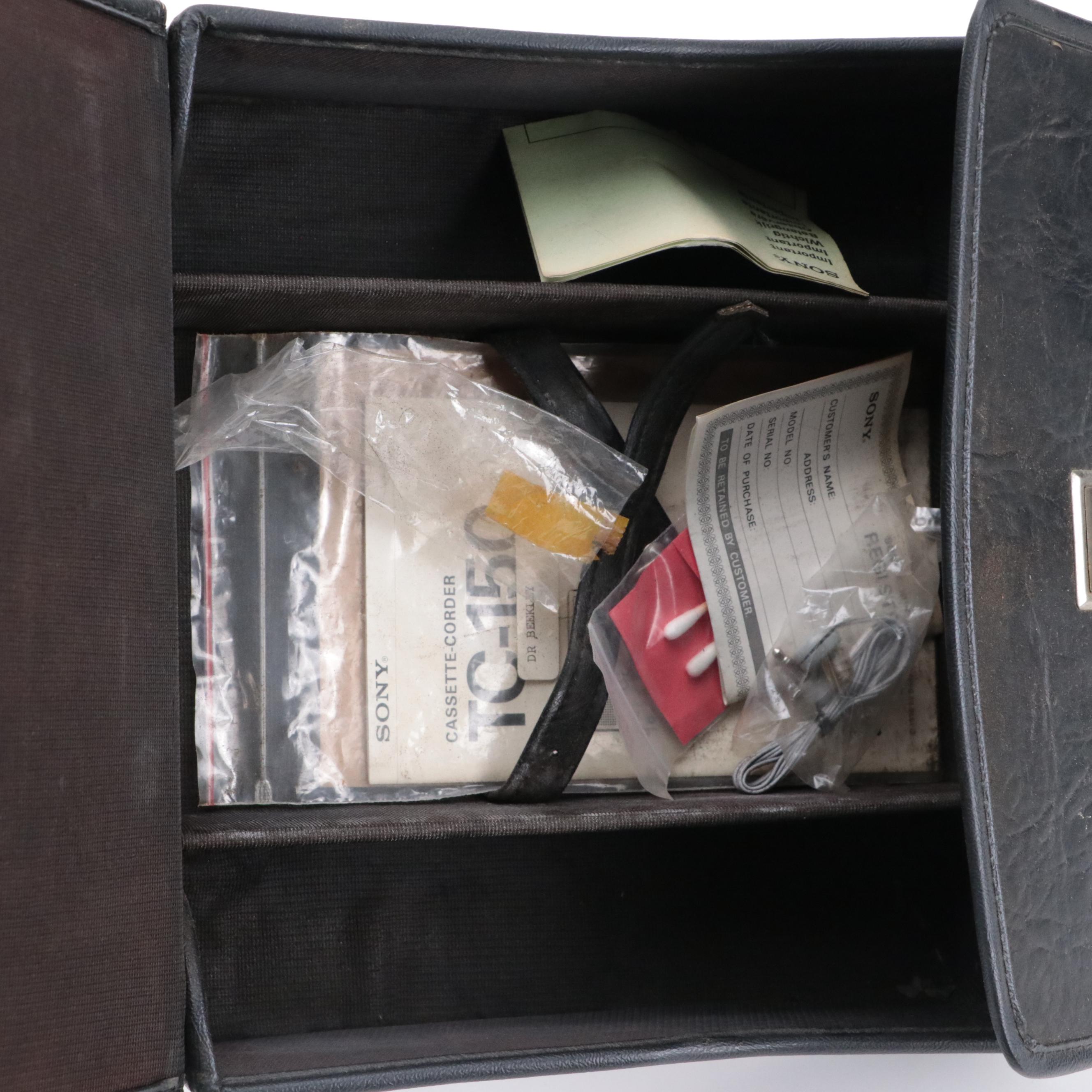 Sony Cassette Player with Sony Cassette Tapes with More Accessories