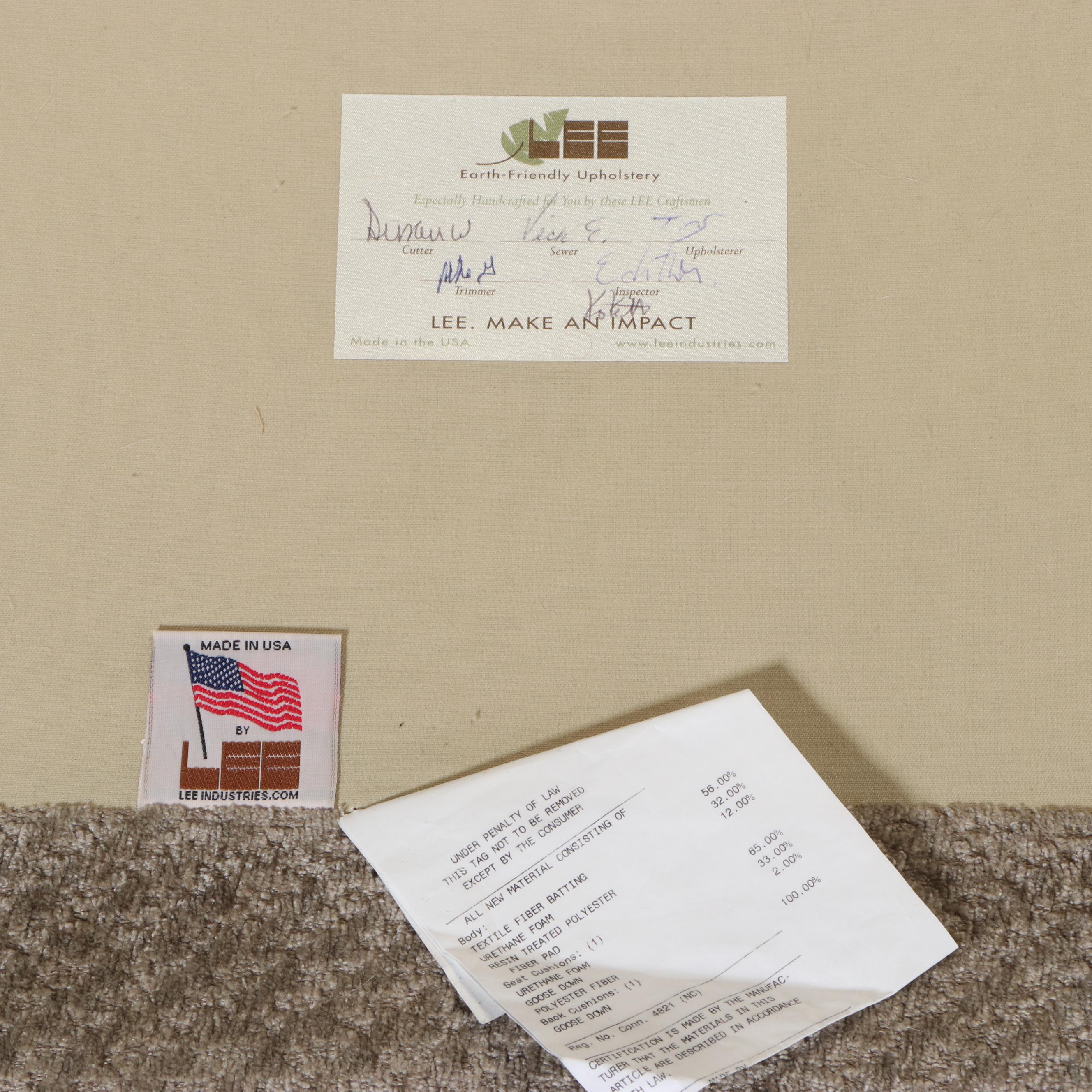 Lee Industries Custom-Upholstered Right-Arm-Facing Chaise Lounge