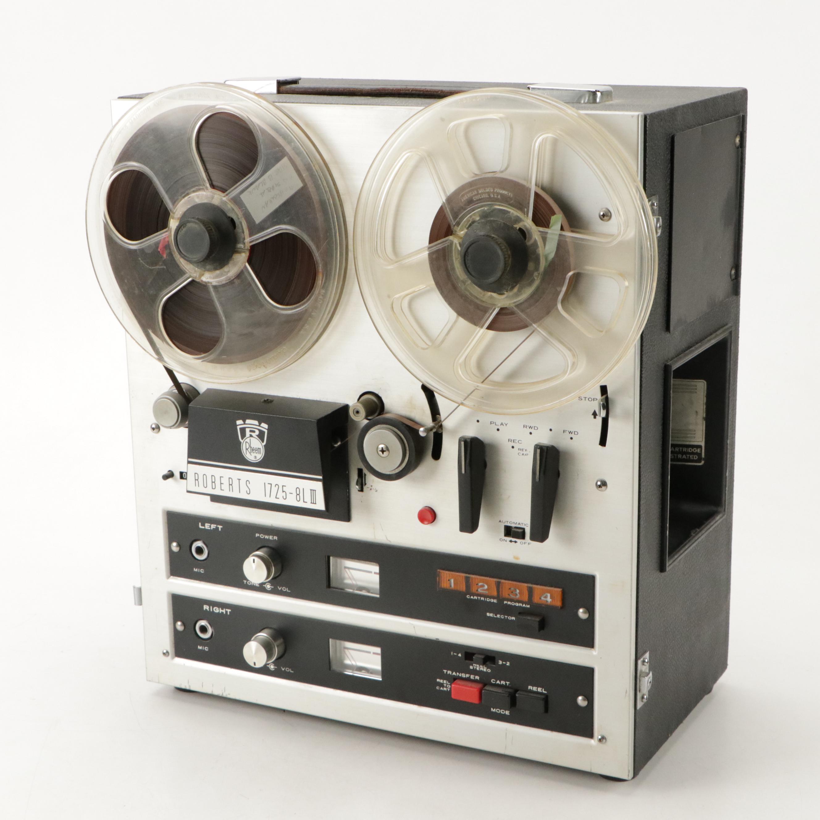 Roberts Model 1725 Reel-to-Reel Multi-Purpose Tape Recorder with Tape Reels