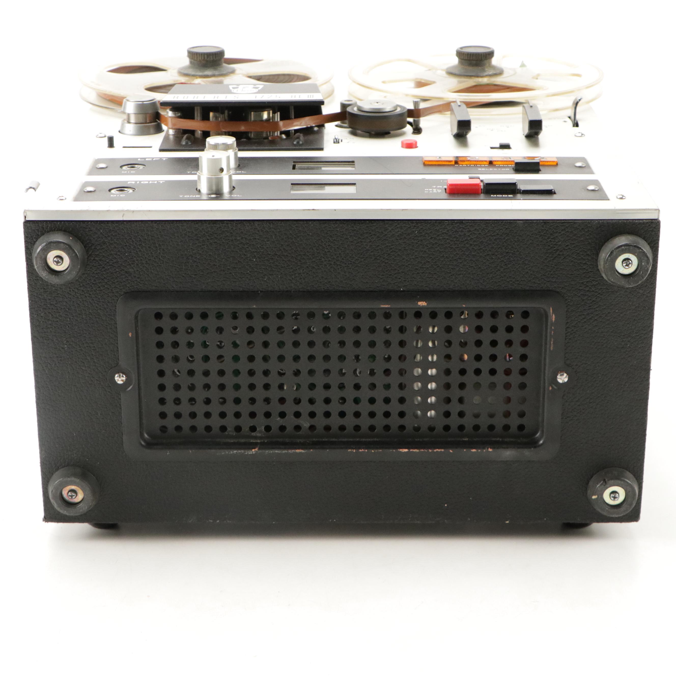 Roberts Model 1725 Reel-to-Reel Multi-Purpose Tape Recorder with Tape Reels