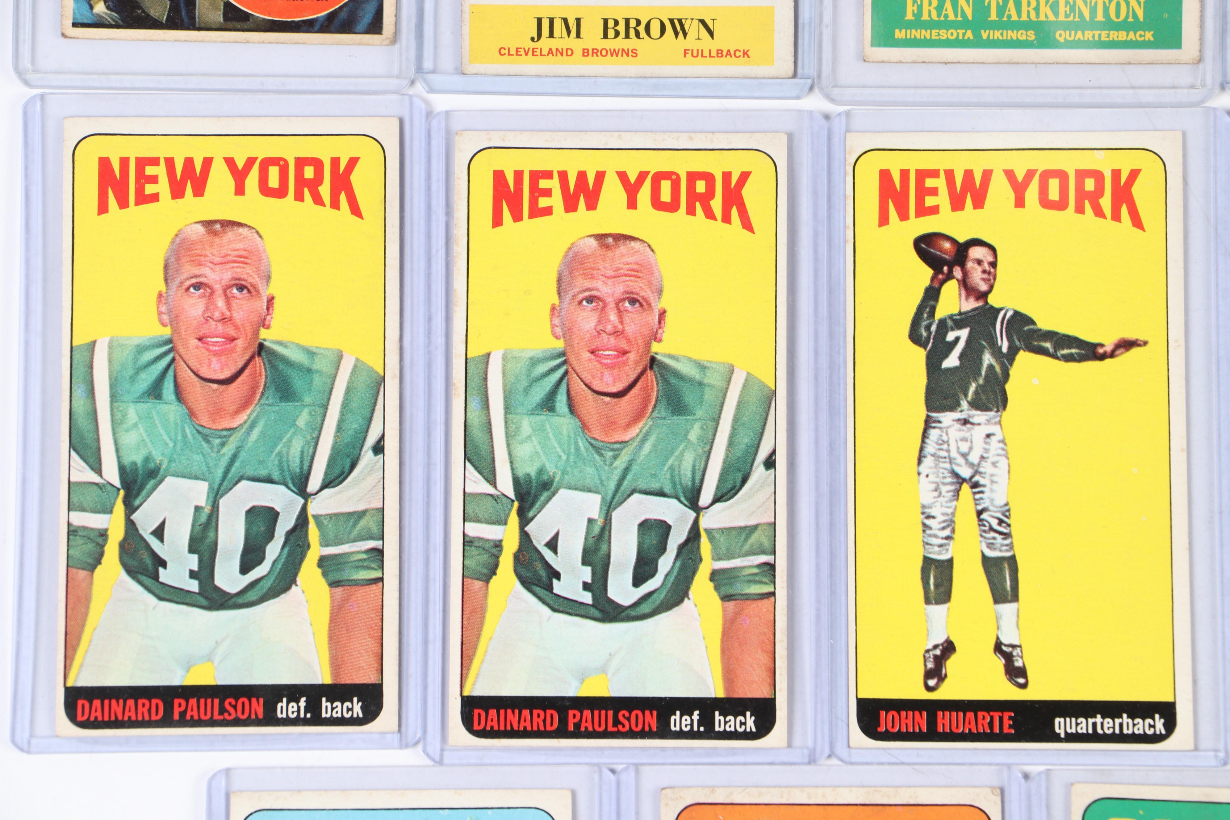 Topps with Philadelphia Football Cards Featuring Jim Brown and More, 1960s