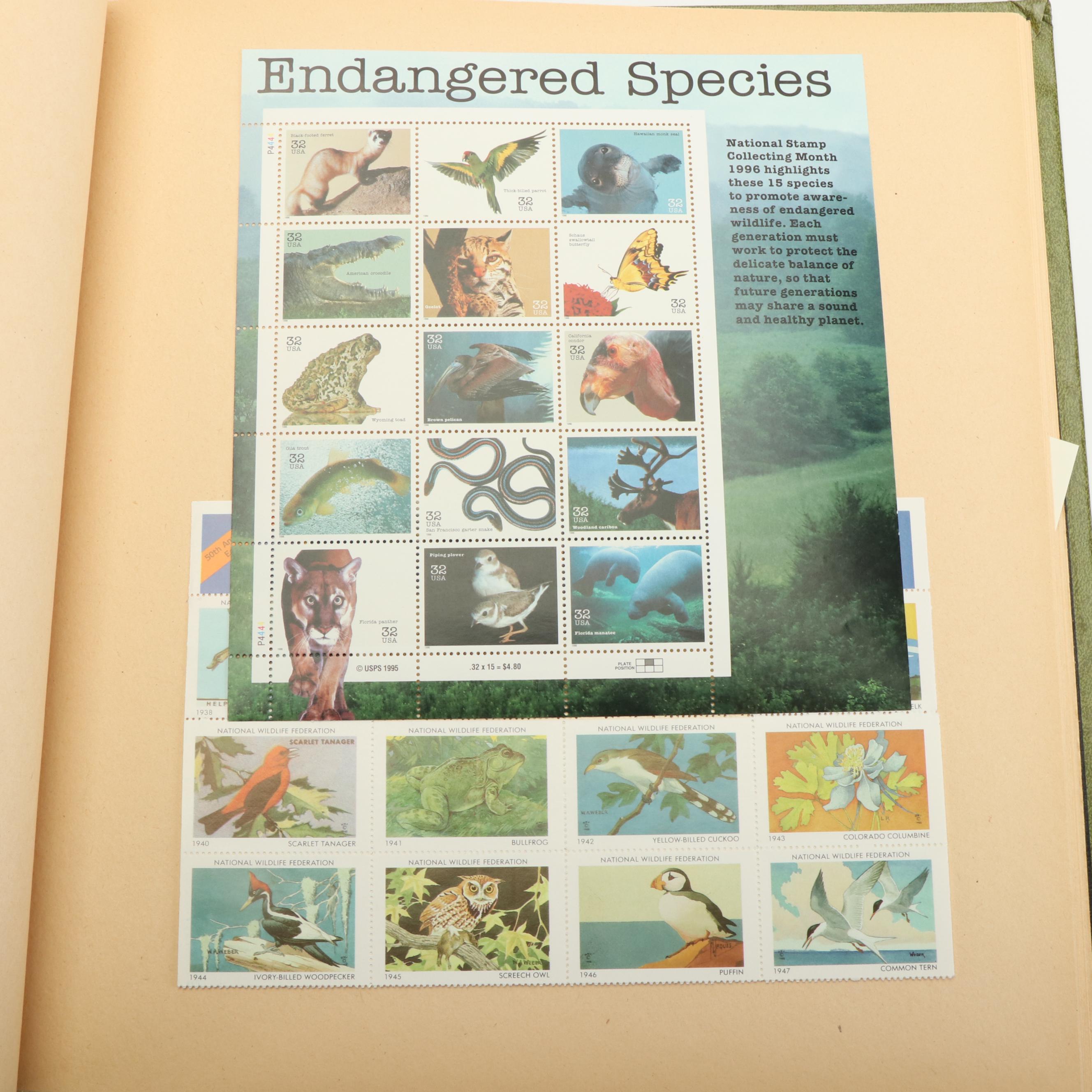 Four Albums of Postage Stamp Sheets