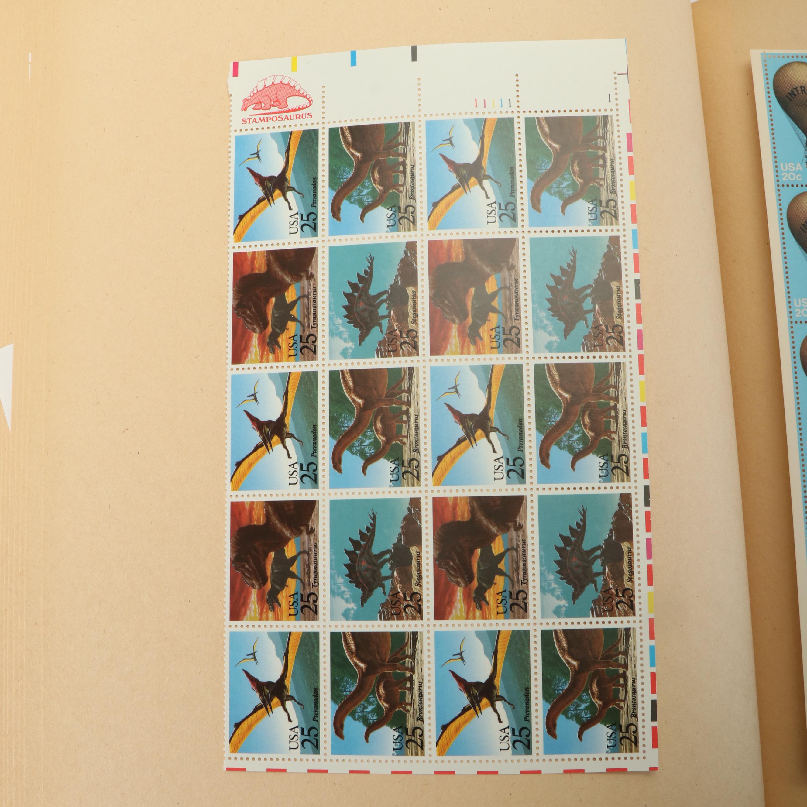 Four Albums of Postage Stamp Sheets