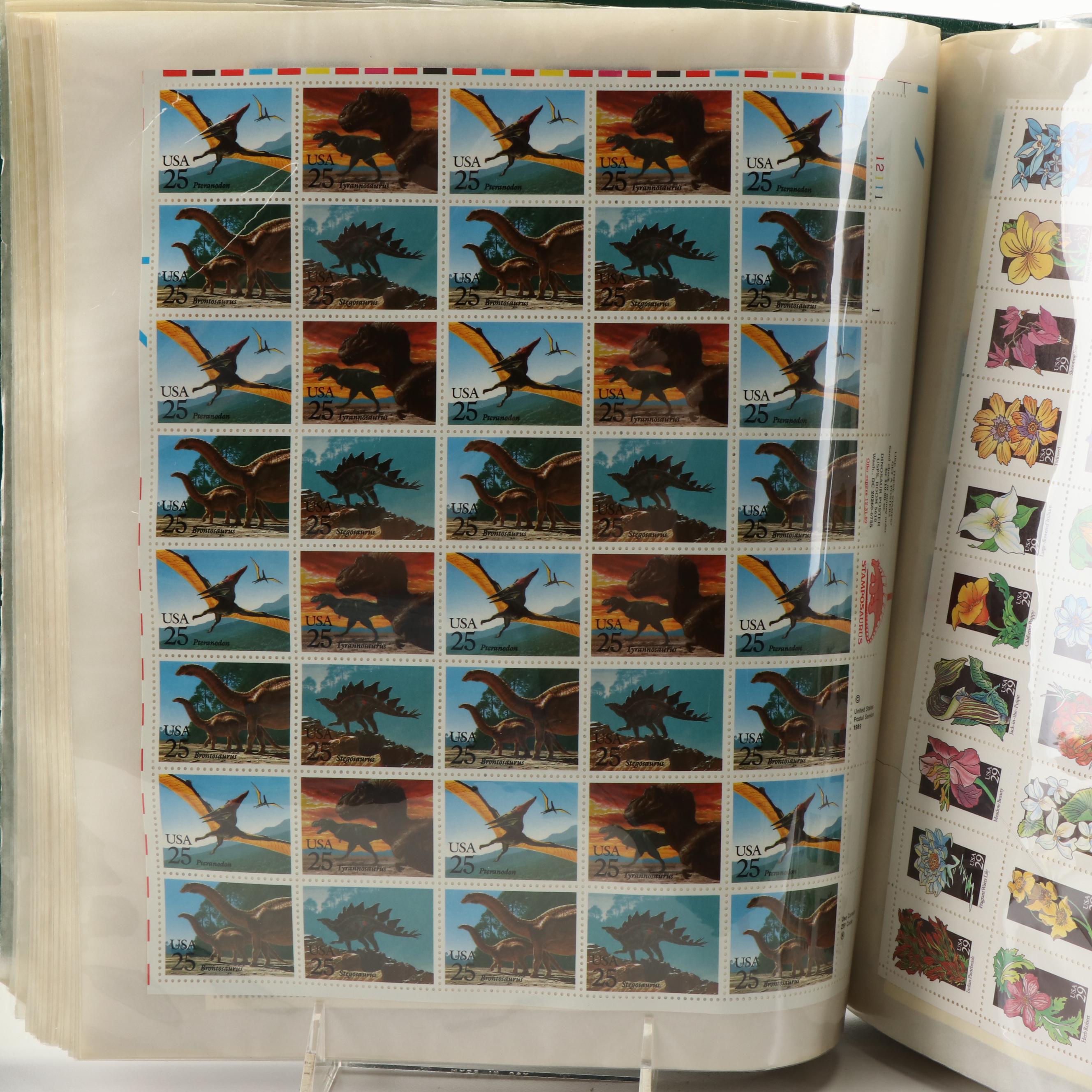 Four Albums of Postage Stamp Sheets