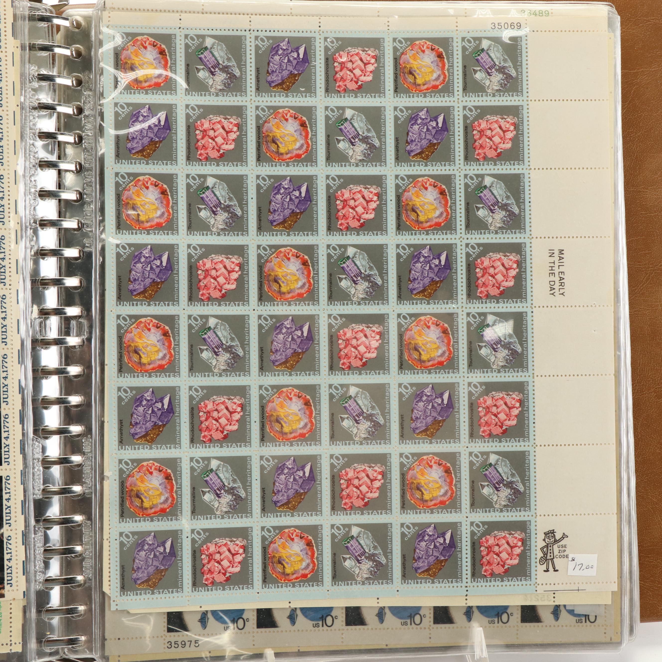 Four Albums of Postage Stamp Sheets