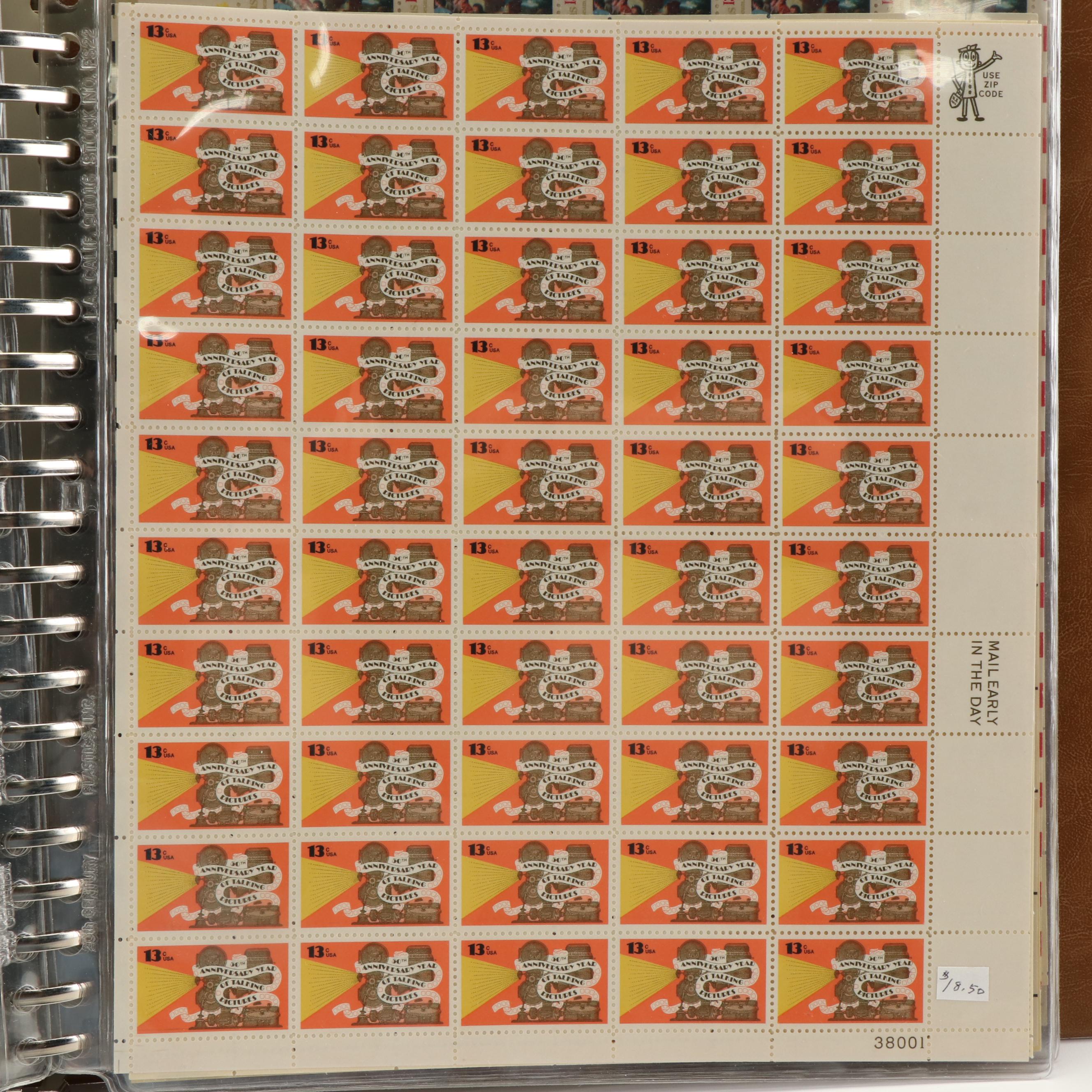 Four Albums of Postage Stamp Sheets