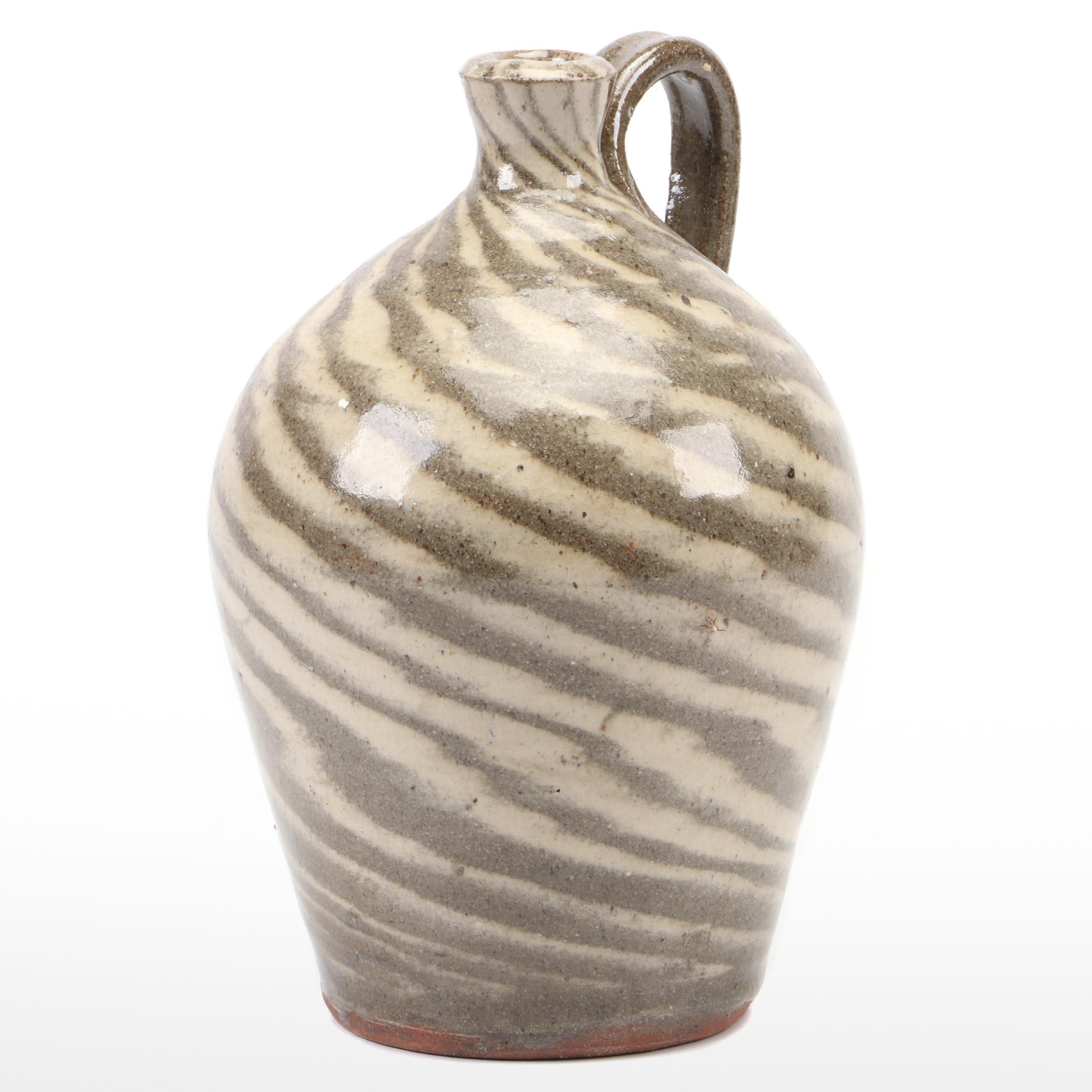 Incised Burlon Craig (B.B.) Folk Art Pottery Jug