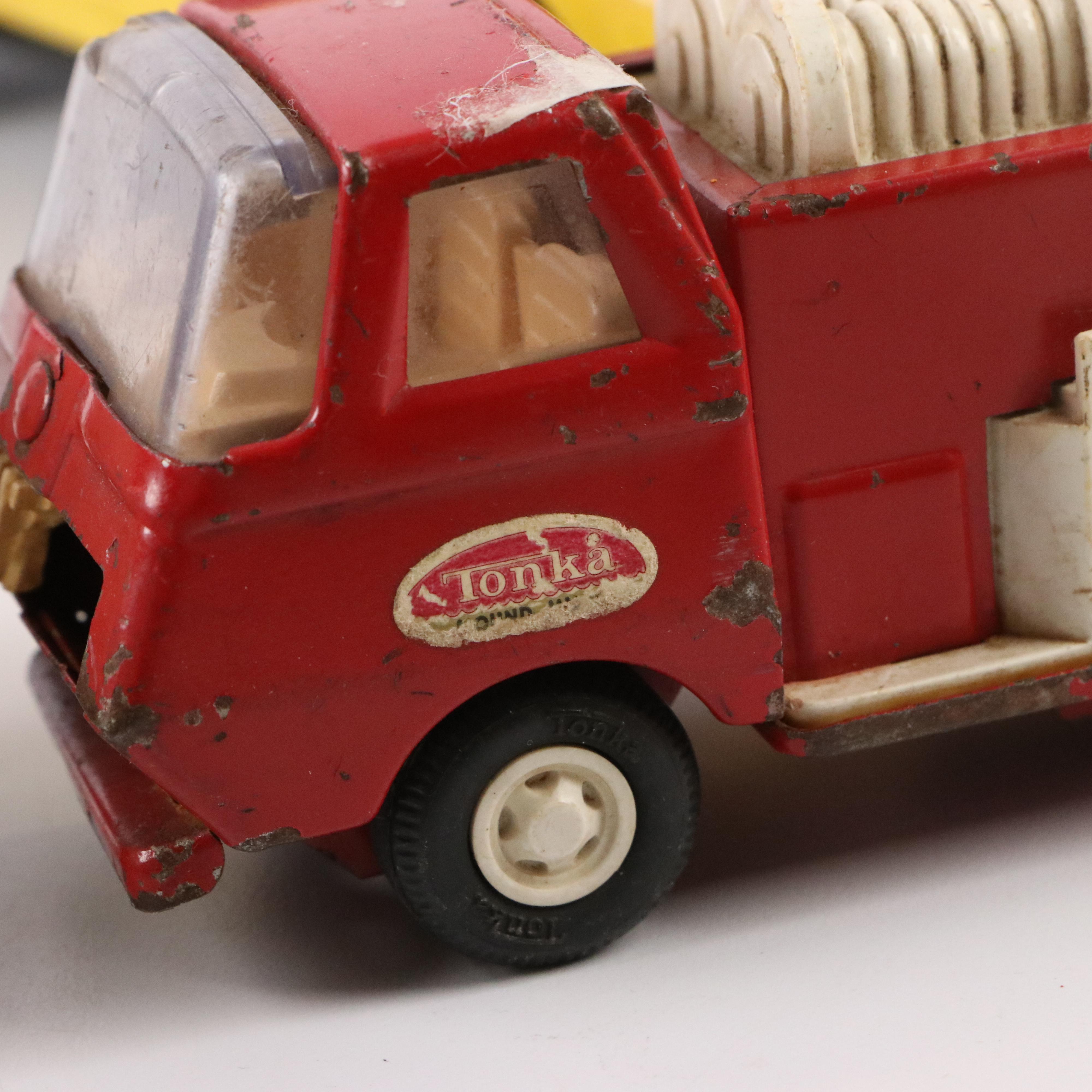 Tonka Metal Vehicles, Other Assorted Toy Trucks and Race Cars