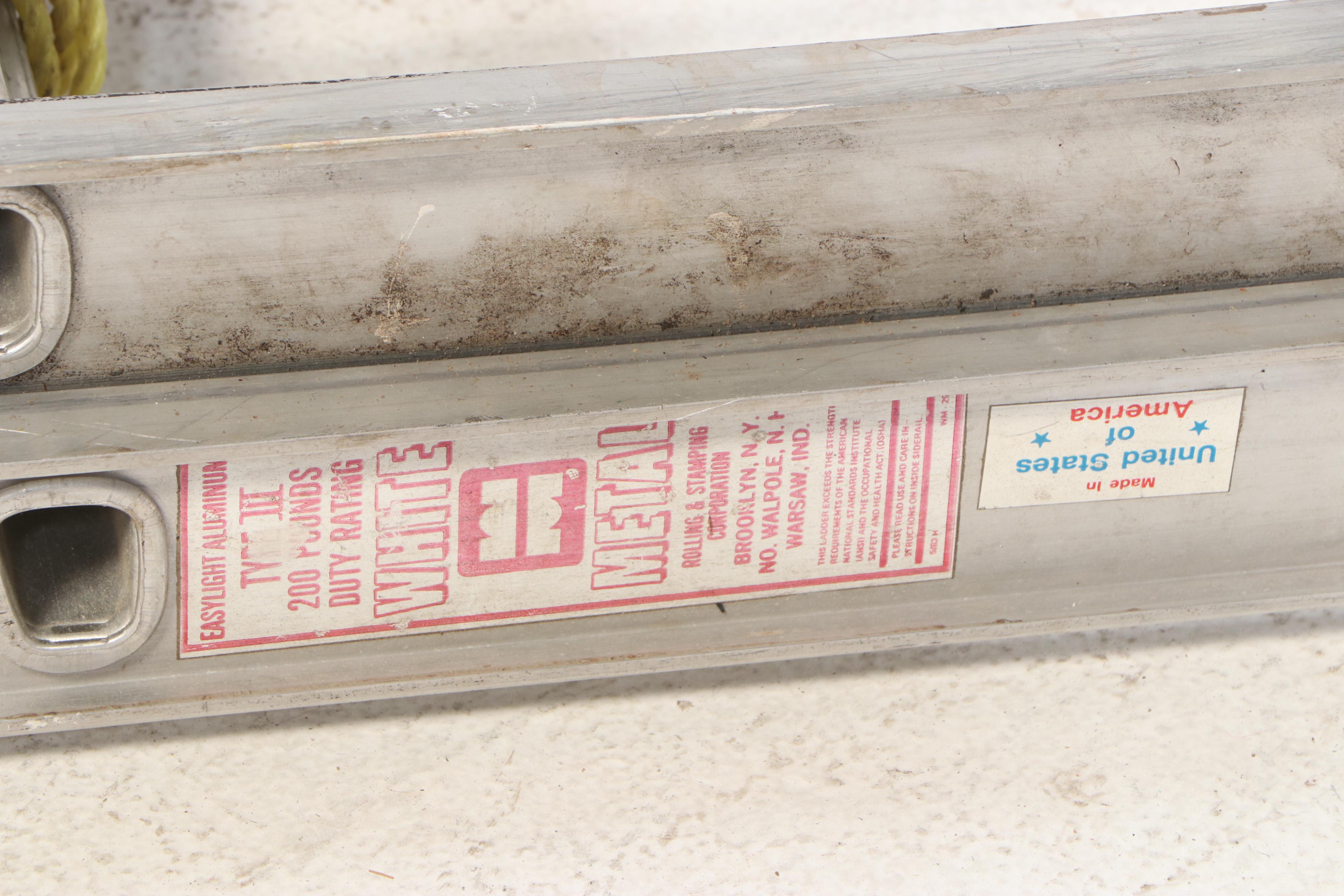 Hudson and White Metal Aluminum Extension Ladders