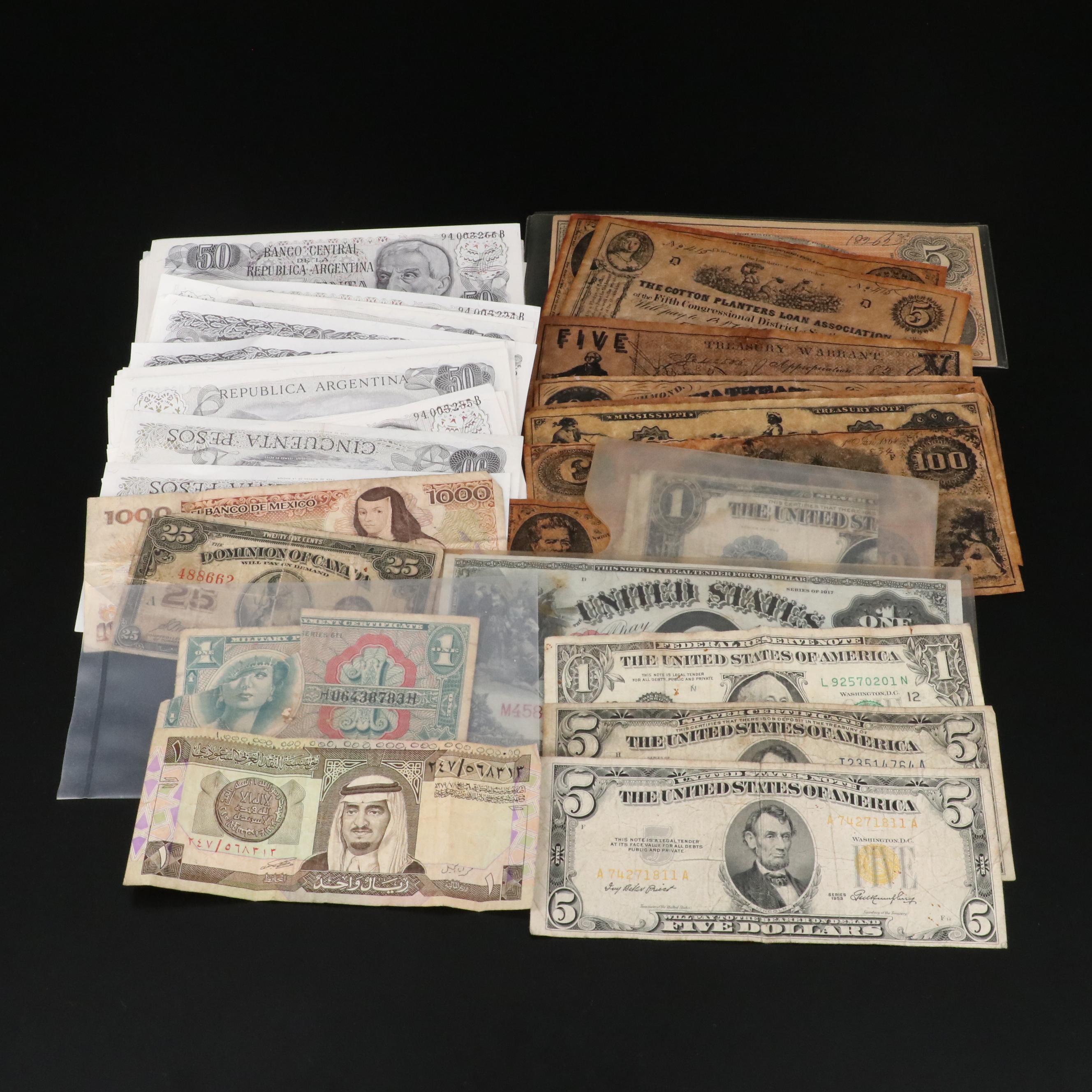 U.S. and Foreign Currency and Reproduction Banknotes