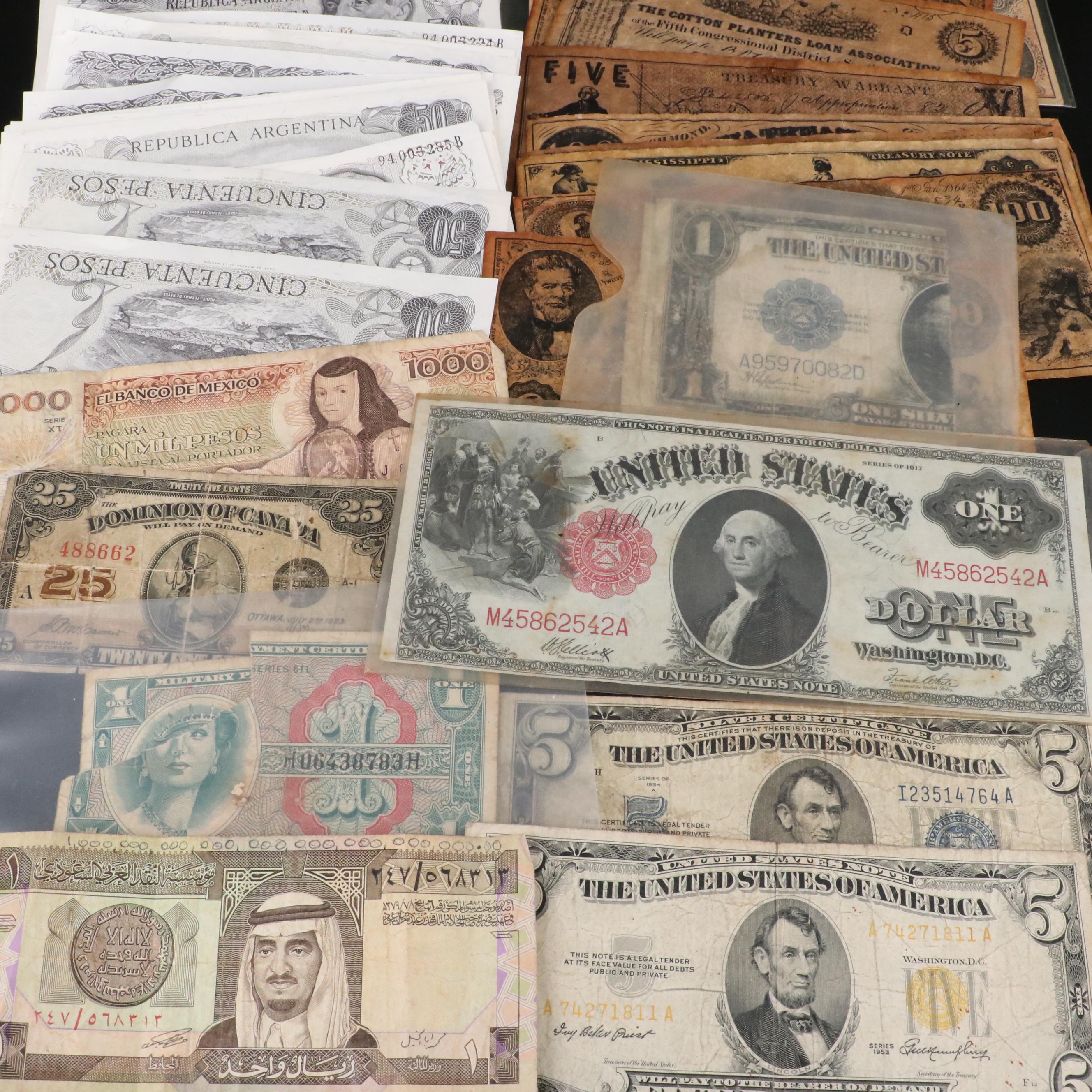 U.S. and Foreign Currency and Reproduction Banknotes