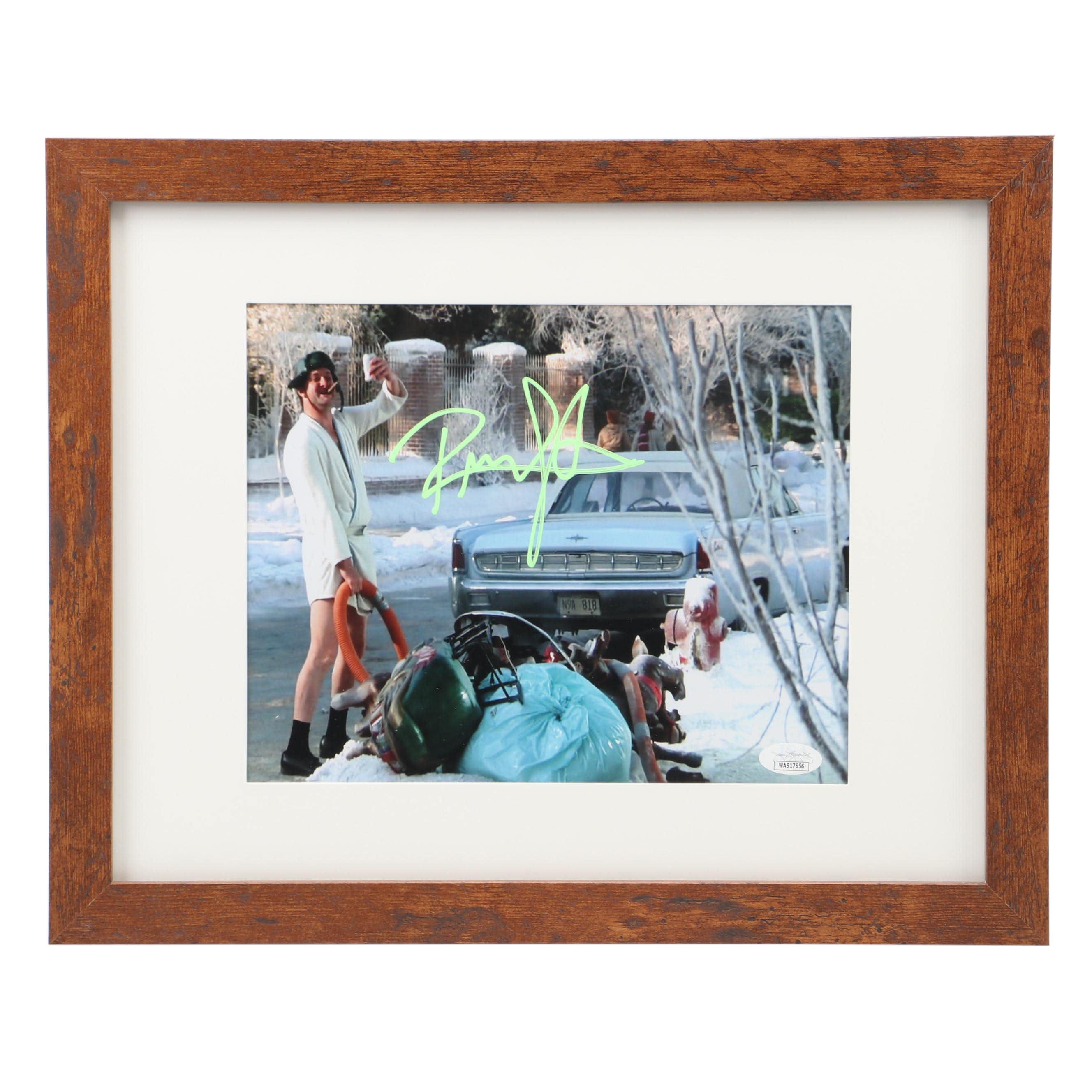 Randy Quaid Signed "Christmas Vacation" Cousin Eddie Print in Matted Frame