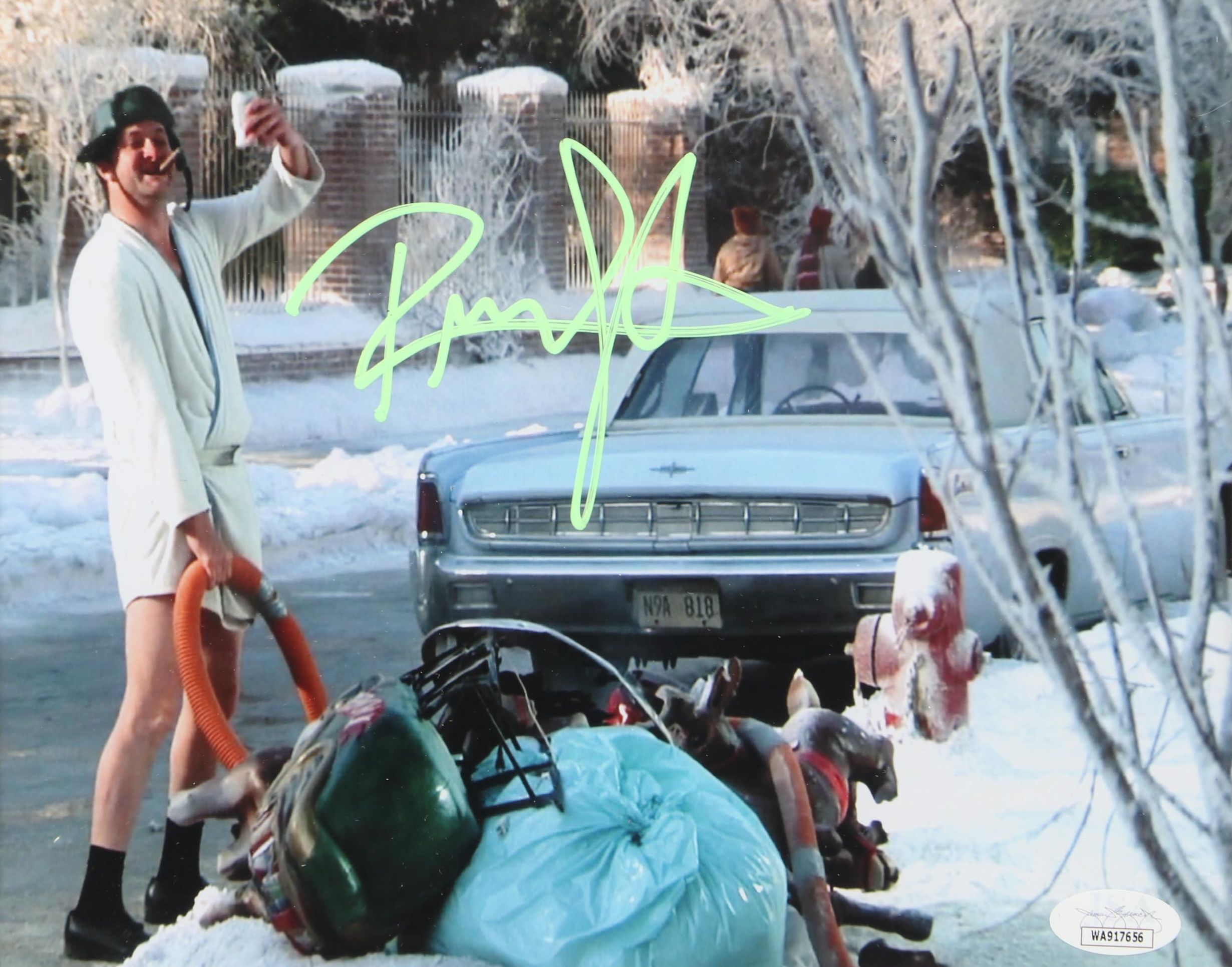 Randy Quaid Signed "Christmas Vacation" Cousin Eddie Print in Matted Frame