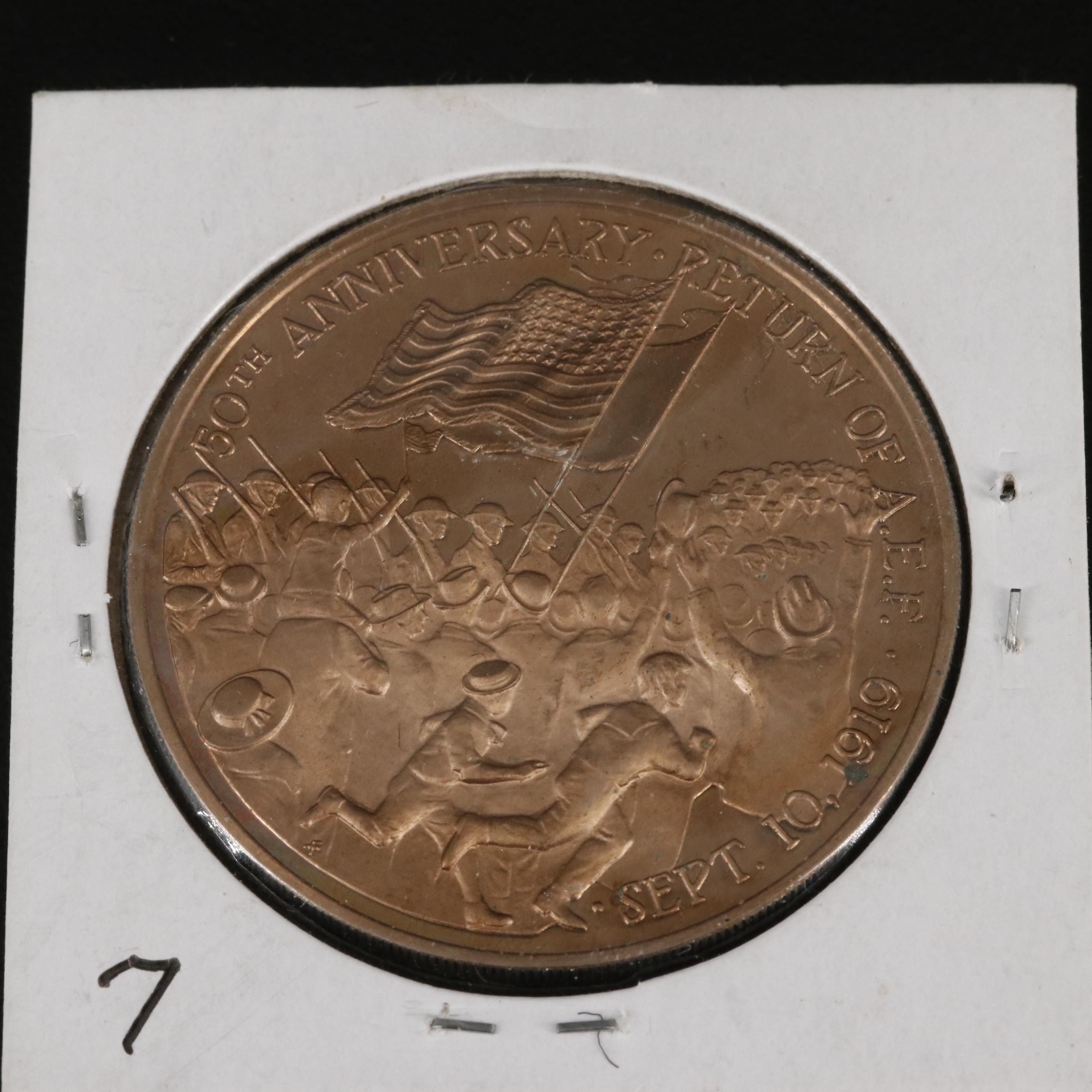 Collection of Ten Tokens, Civil War Tokens, and Medals