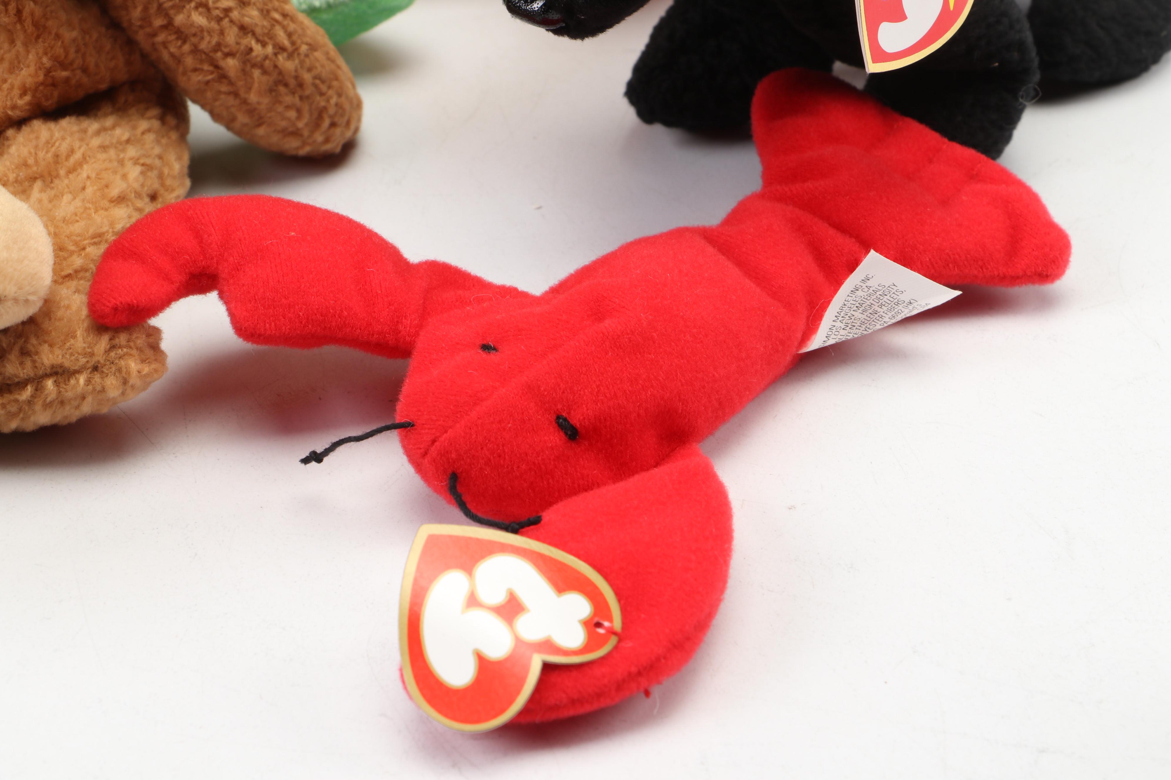 Ty Beanie Babies Including "Goldie", "GiGi", and More