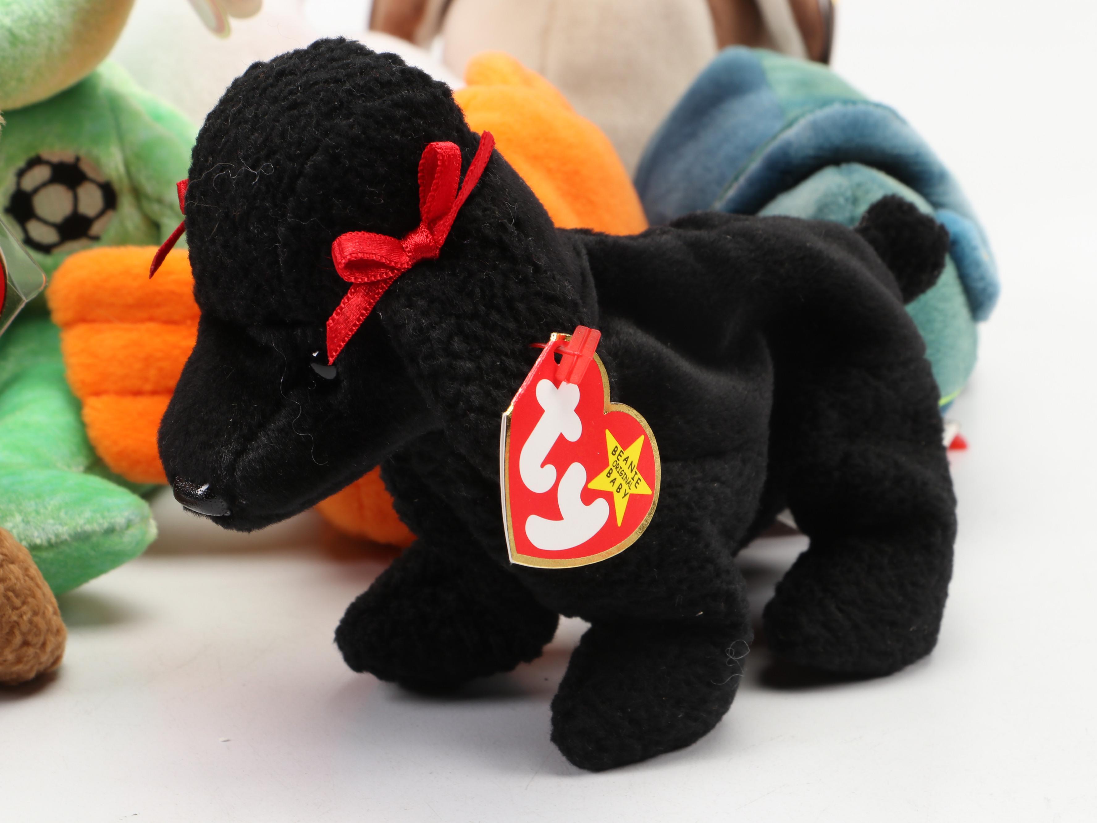 Ty Beanie Babies Including "Goldie", "GiGi", and More