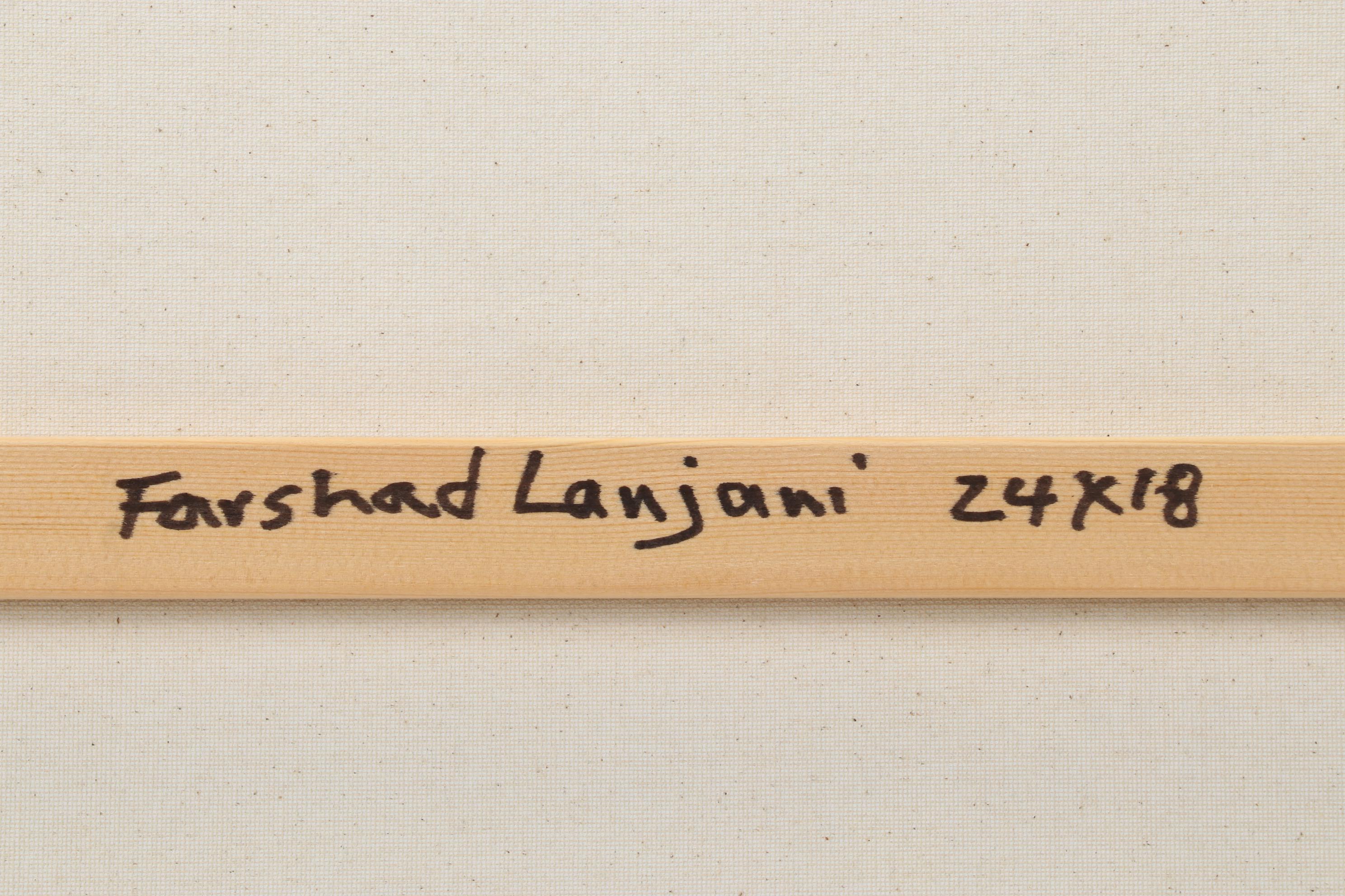 Farshad Lanjani Acrylic Painting of City Street Scene, 21st Century