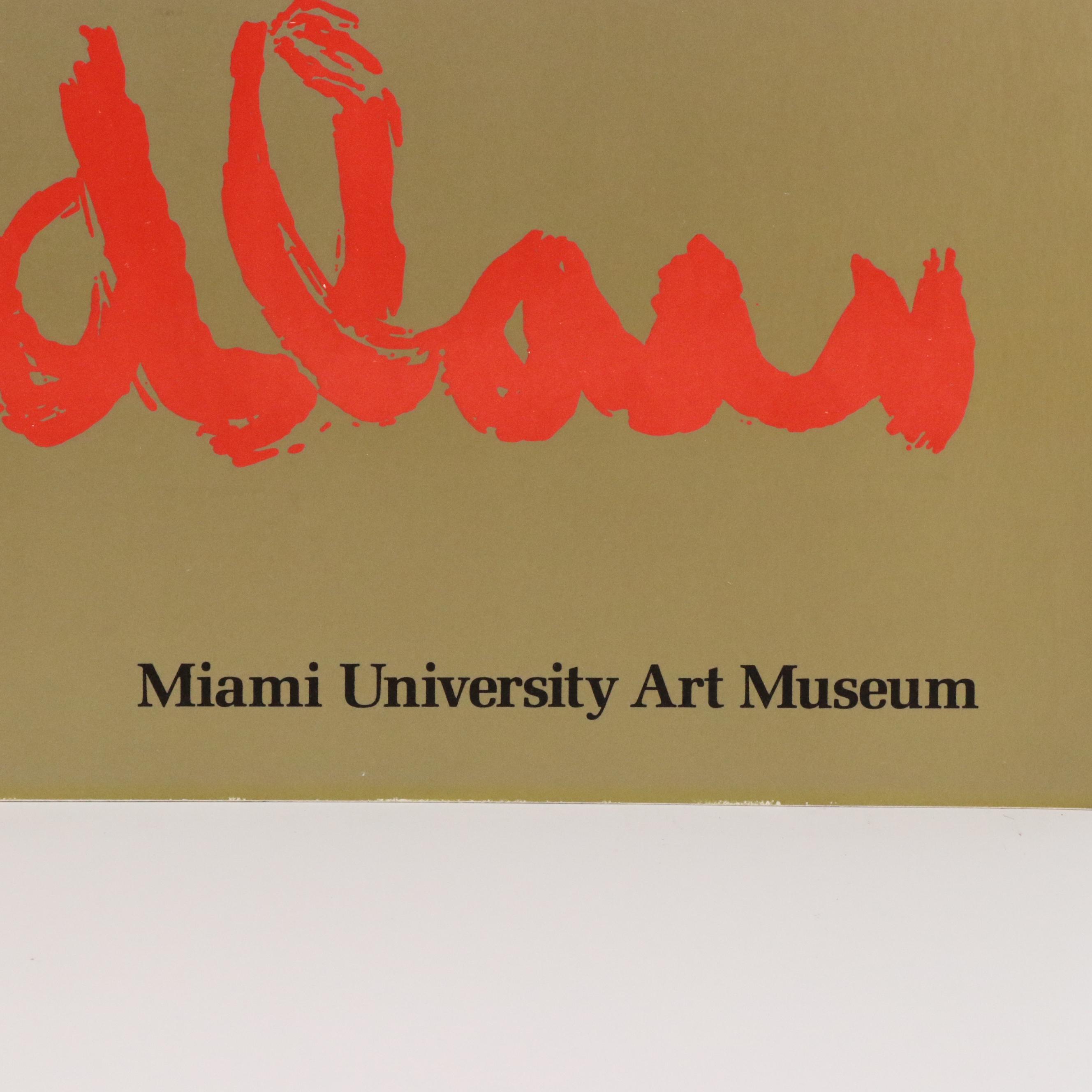 Miami University Art Museum Offset Lithograph Poster After Paul Chidlaw