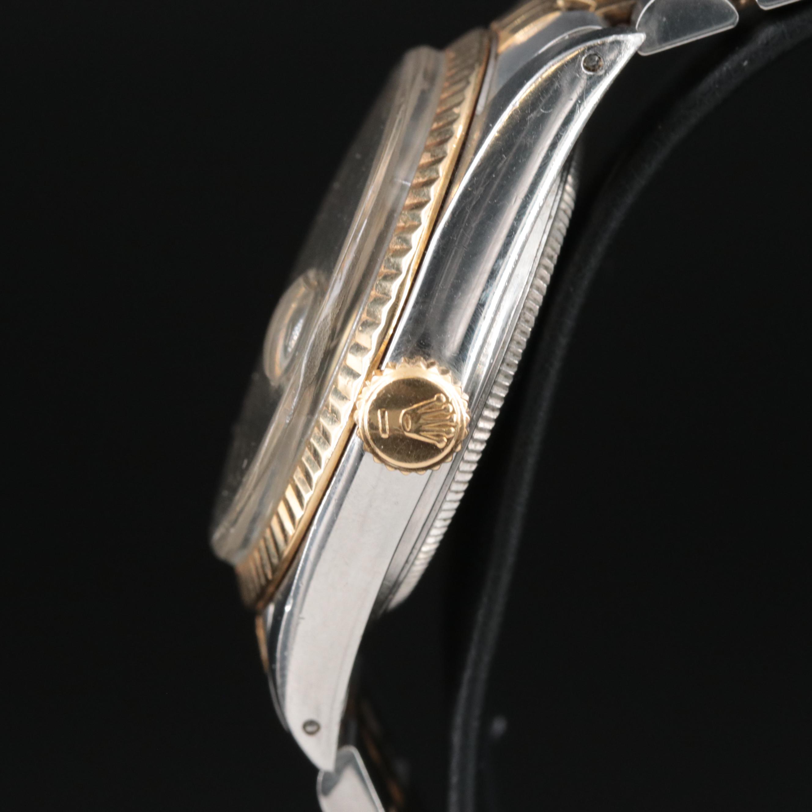 1982 Rolex Champagne Dial Two-Tone Datejust 18k and Stainless Steel Watch