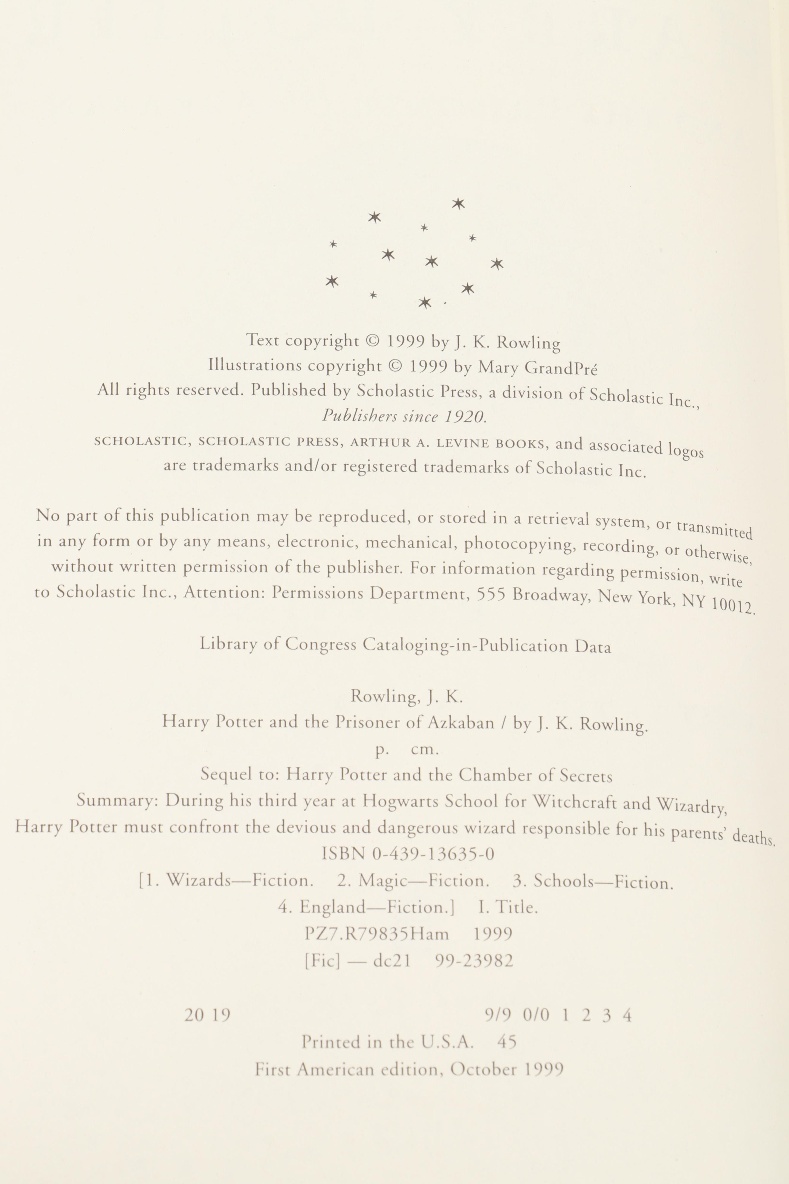 First American Edition "Harry Potter" Complete Series by J. K. Rowling