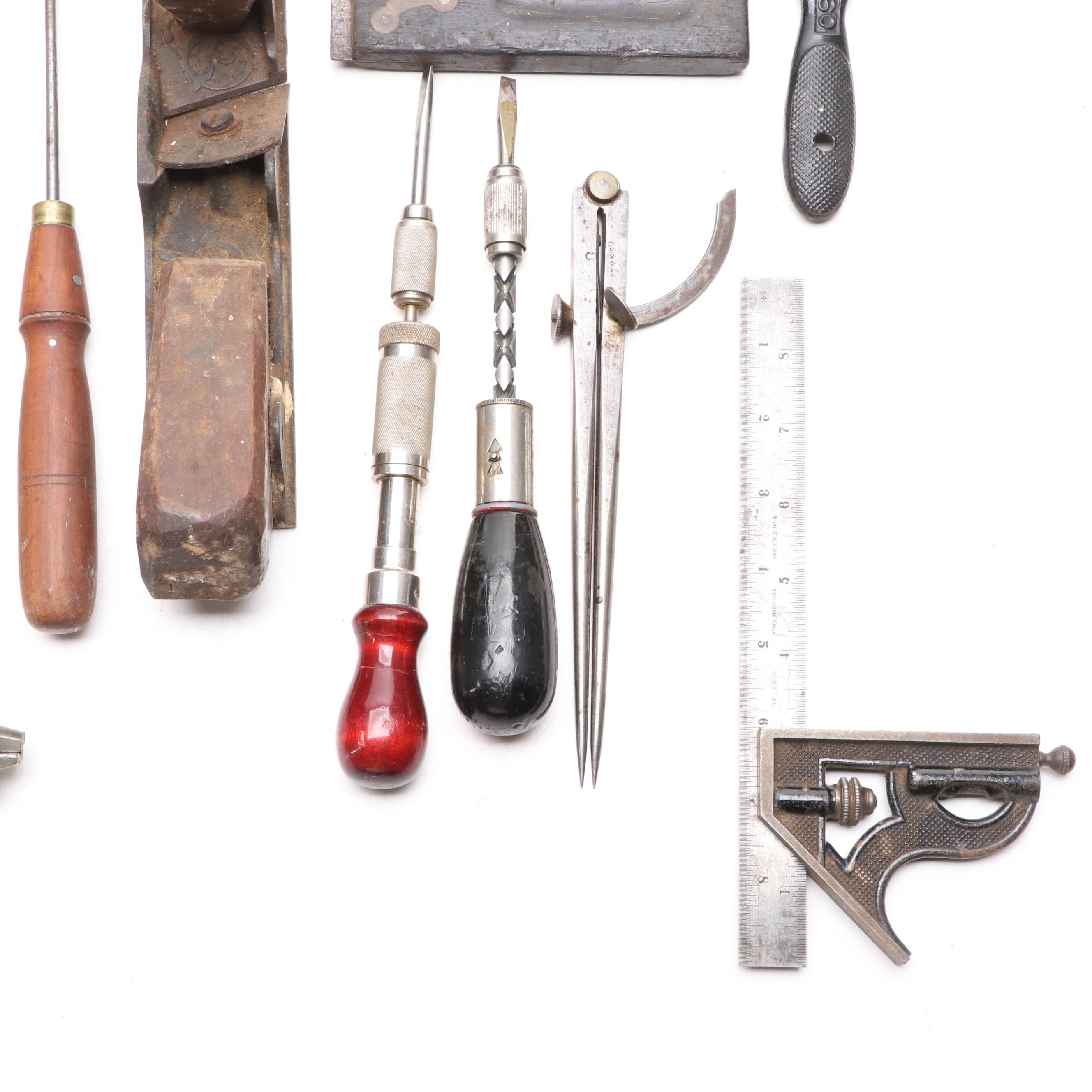 Millers Falls Hand Drill with Other Primitive Hand Tools