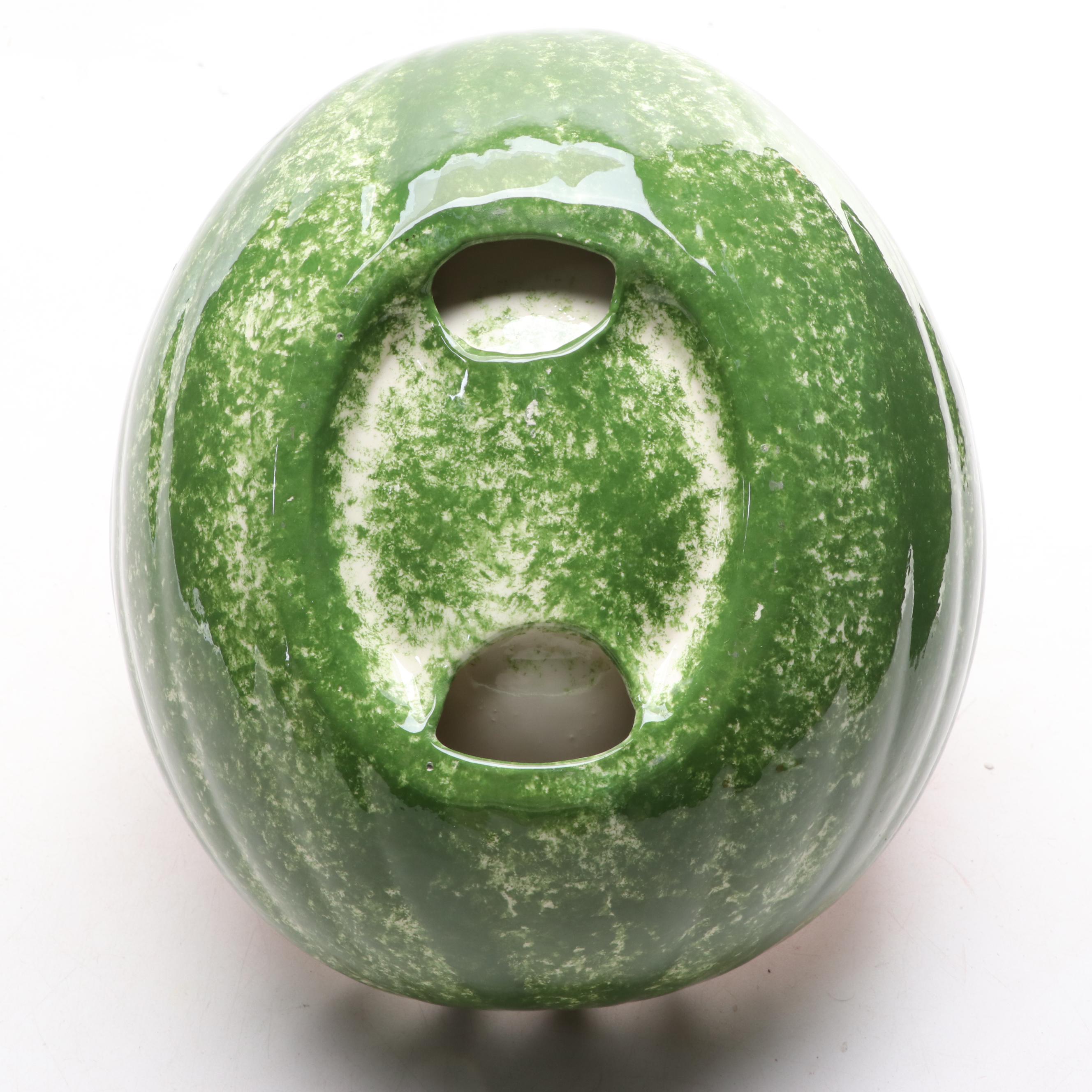 Ceramic Watermelon Shaped Basket Bowl
