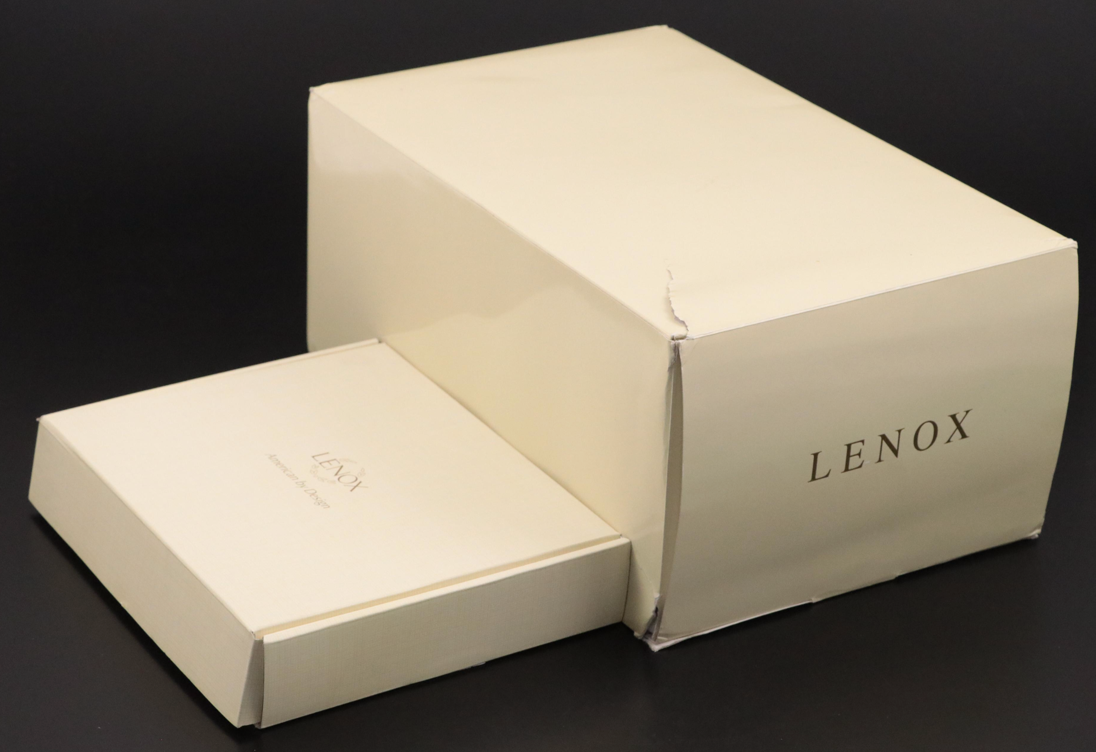 Lenox Porcelain Easter Ornament Tree with Ornaments and Figural Serving Tray